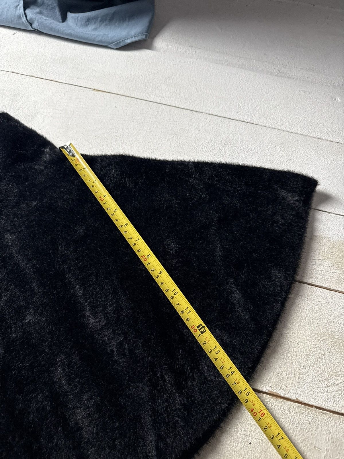Japanese Brand Retro Fuzzy Knit Turtleneck Poncho Cape Sweater Charcoal Size ONE SIZE - 9 Thumbnail