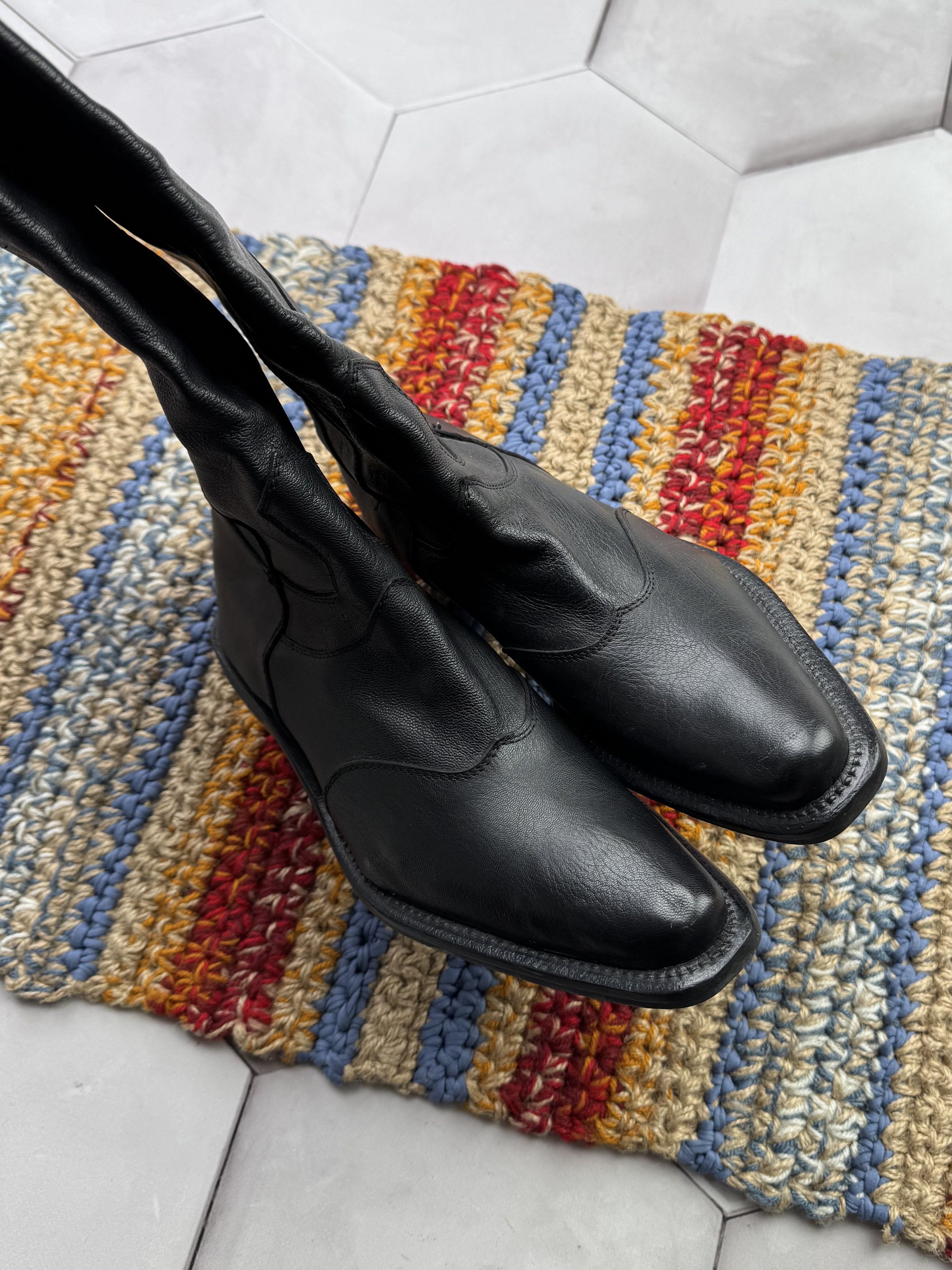 Japanese Brand Vintage Leather Boots (E4) Size US 8.5 / IT 38.5 - 7 Thumbnail