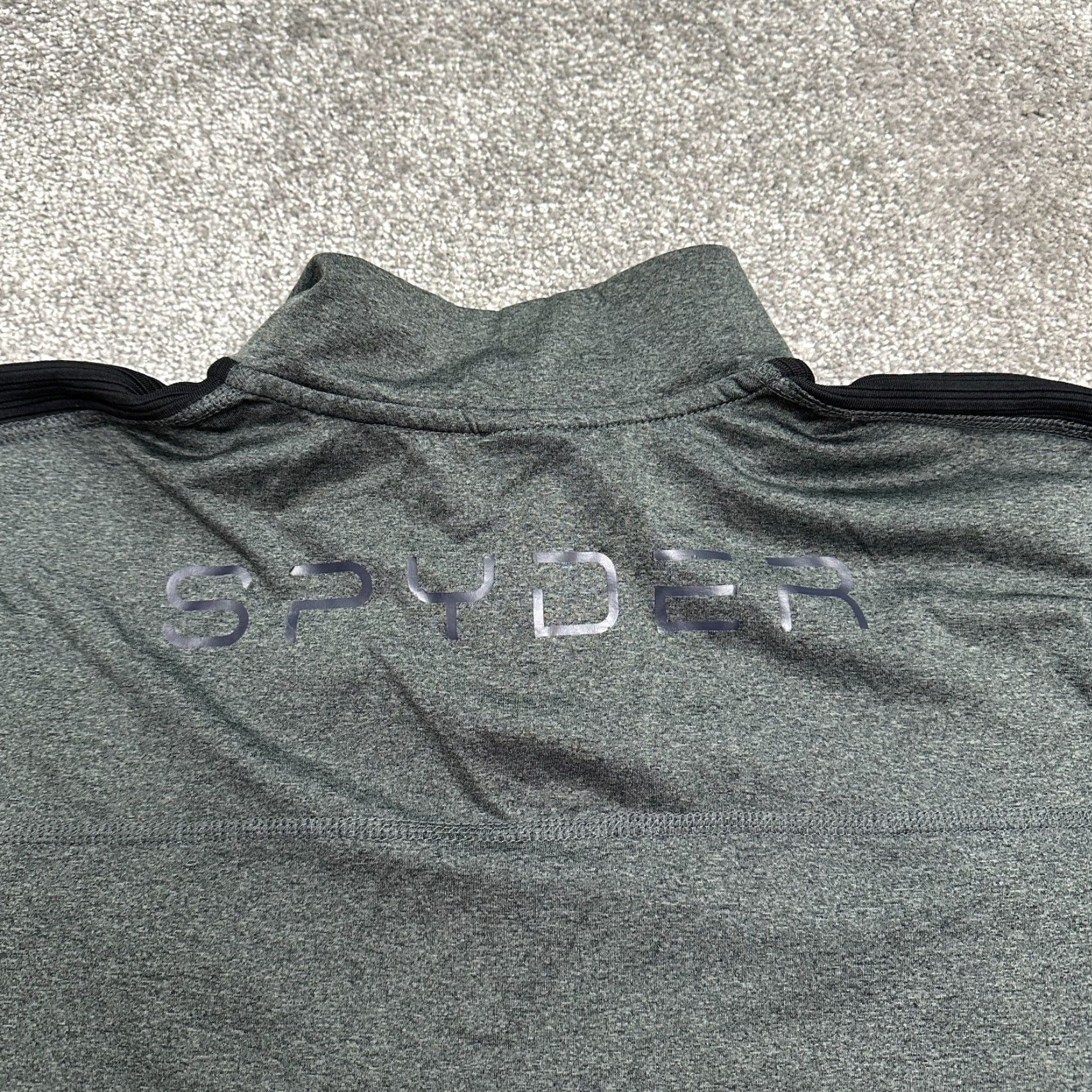 Spyder Spyder Jacket Mens Large ProW=B Active ProW=B Light Jacket Dark Gray 1/4 Zip Outdoor All Seasons Lightweight | Spyder | Jacket | Mens | Large | Gray Size US L / EU 52-54 / 3 - 3 Thumbnail
