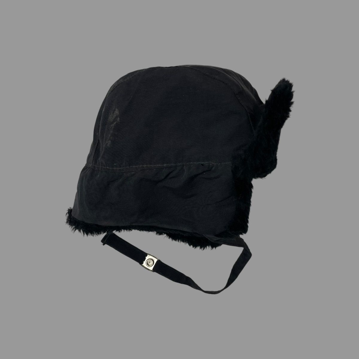 Vintage Vintage 80s black trapper hat Size ONE SIZE - 3 Thumbnail