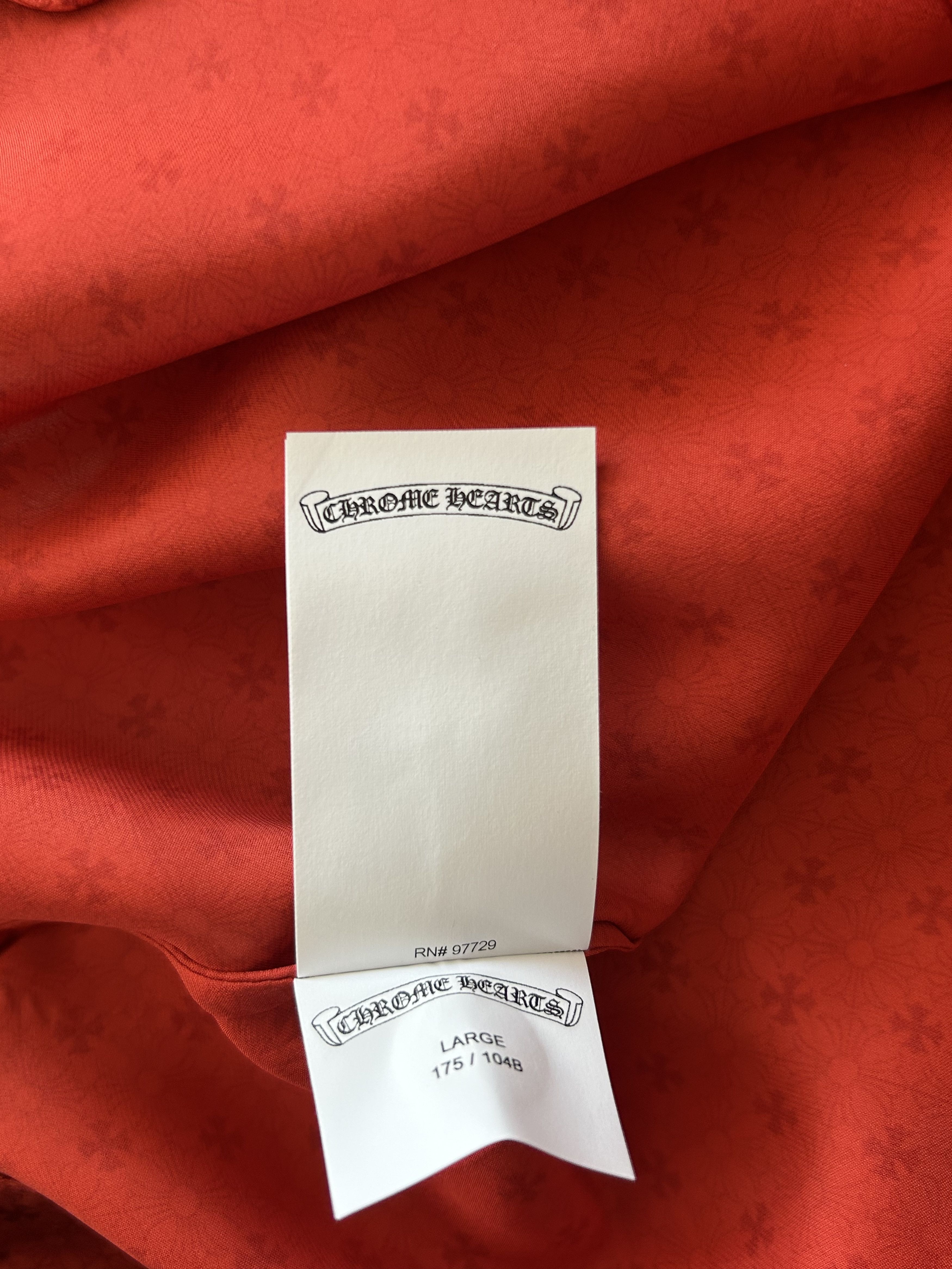 Chrome Hearts Chrome Hearts Red Cross Jacquard Silk Pajama Set Size US L / EU 52-54 / 3 - 9 Thumbnail