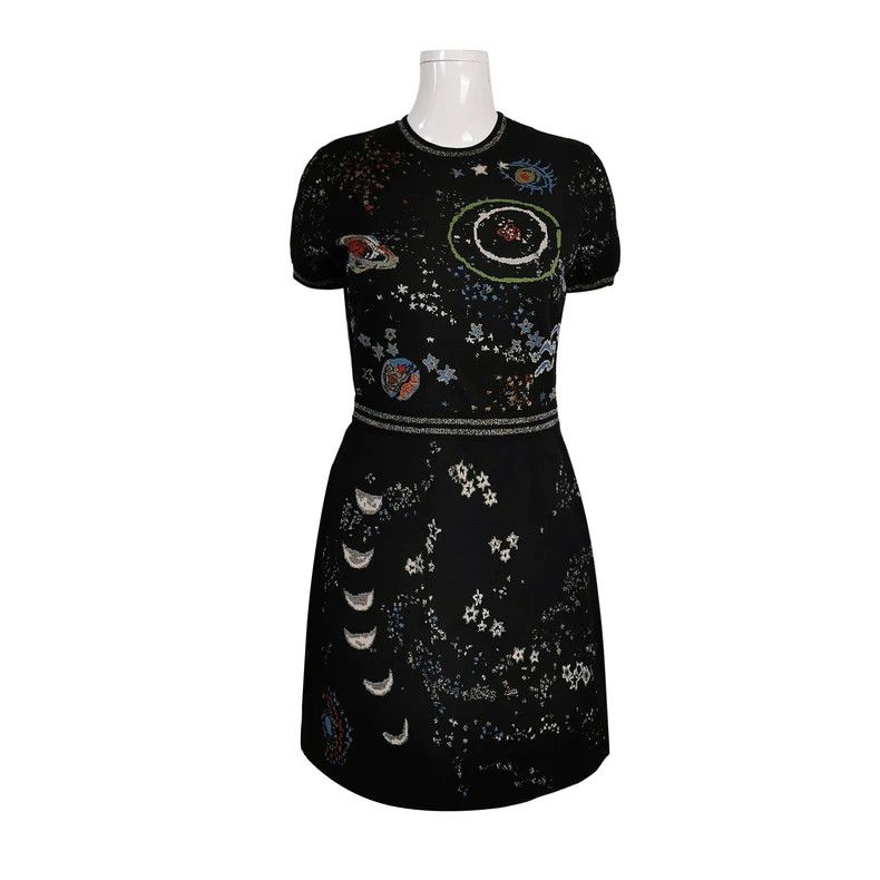 Valentino Valentino Contrasting crew neck dress Size M / US 6-8 / IT 42-44 - 1 Thumbnail
