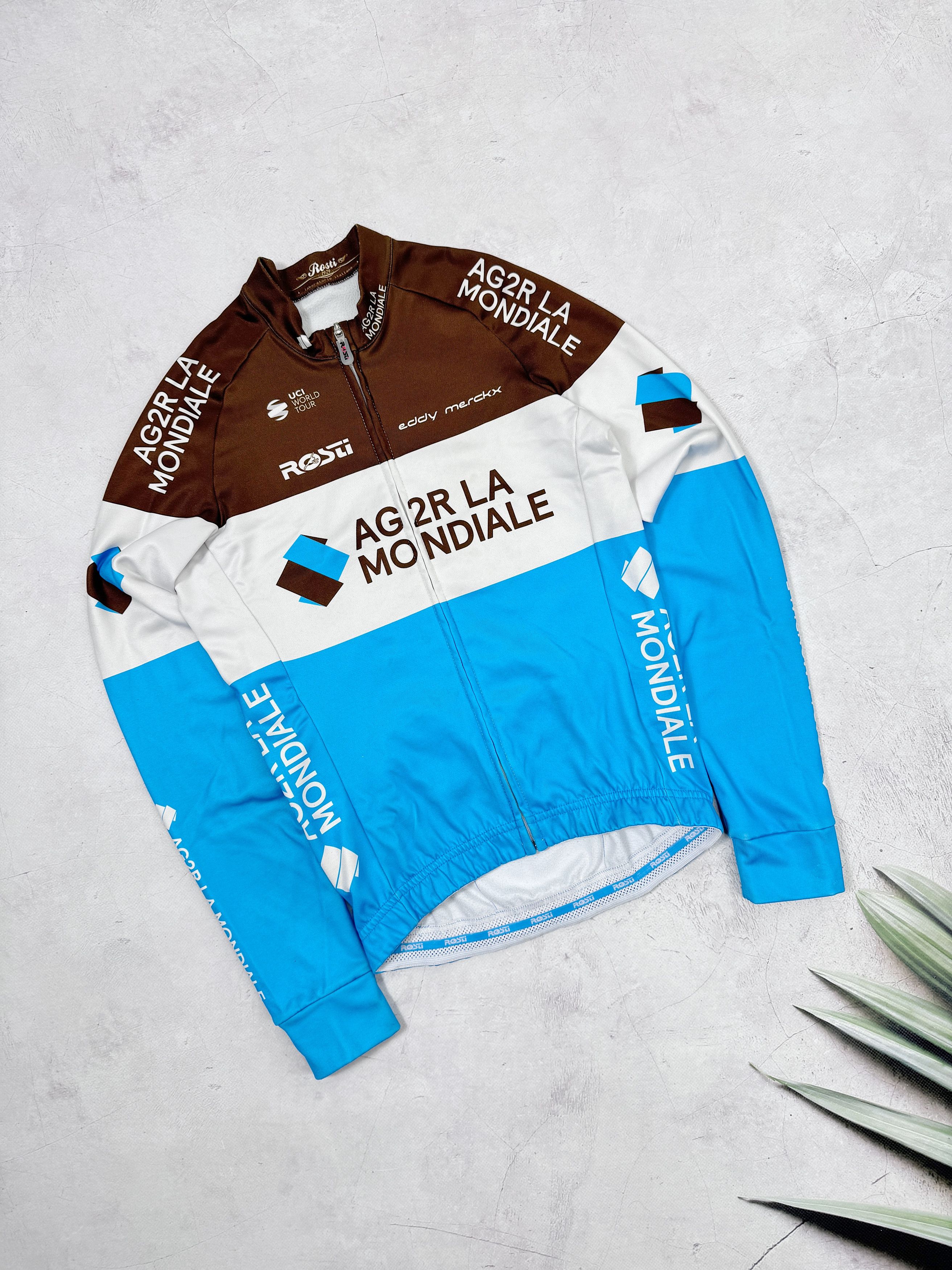 Vintage Rosti Warm Cycling Jersey Eddy Merckx AG2R LA Mondiale Size US XS / EU 42 / 0 - 1 Thumbnail