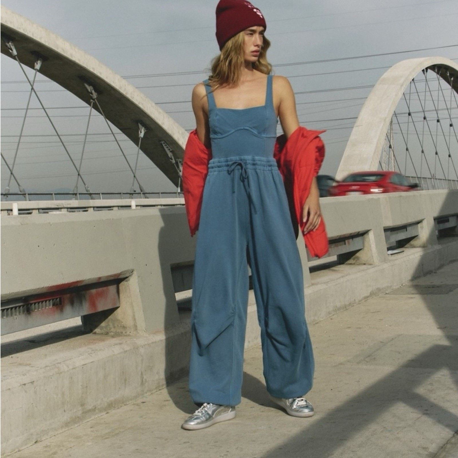 Free People Free People Movement Inbound Jumpsuit Romper Skyline XS Size 26" / US 2 / IT 38 - 3 Thumbnail