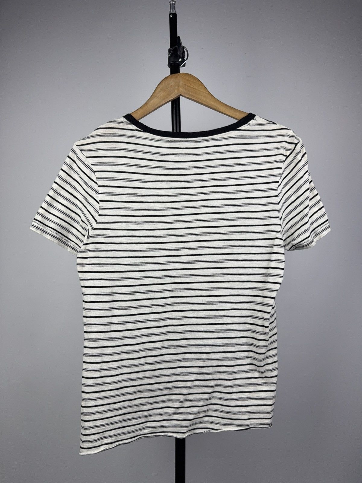Allsaints AllSaints Striped Knotted Tee Minimalist Casual Top Size XS / US 0-2 / IT 36-38 - 8 Thumbnail