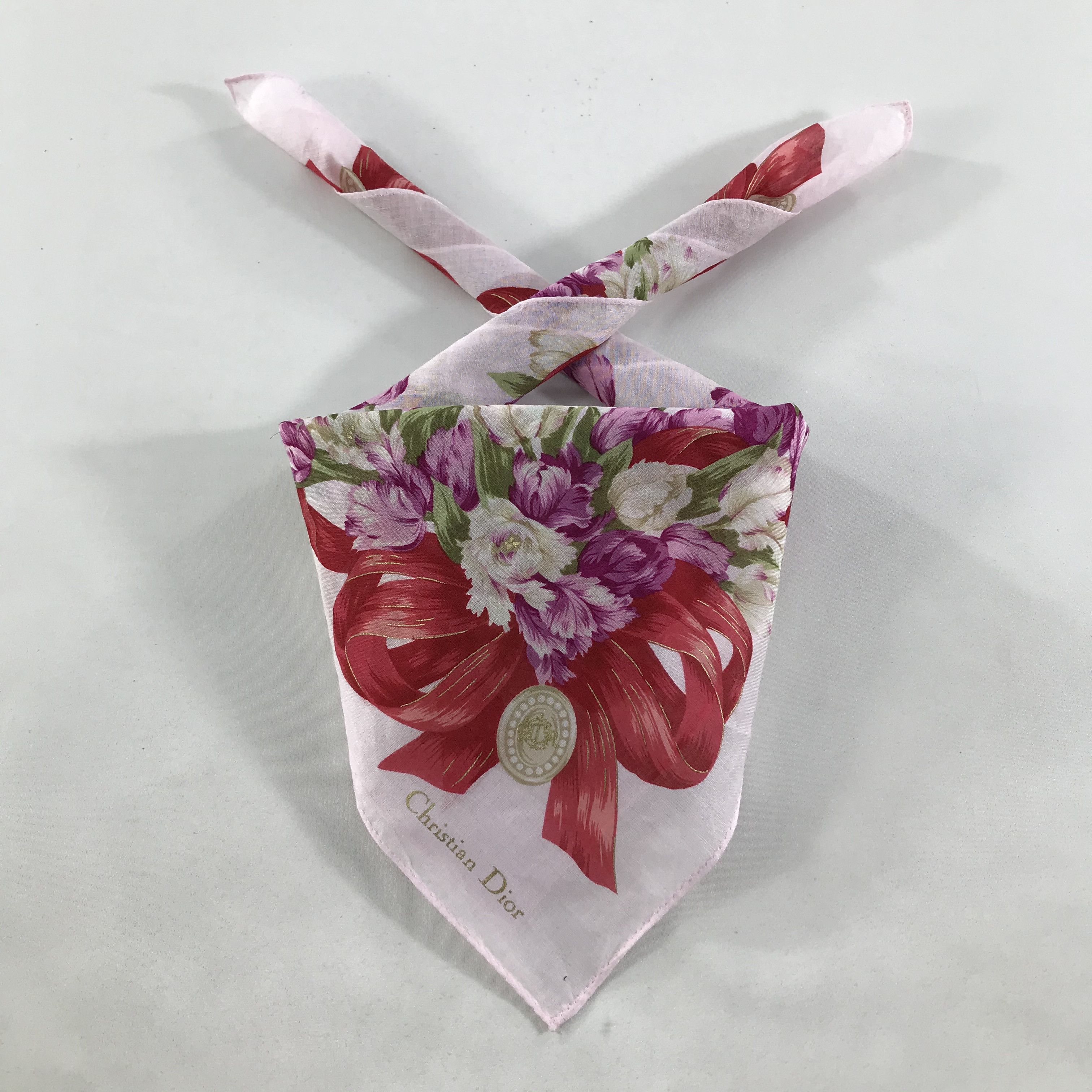 Vintage Christian Dior Bandana / Handkerchief / Neckerchief - S1763 Size ONE SIZE - 4 Thumbnail