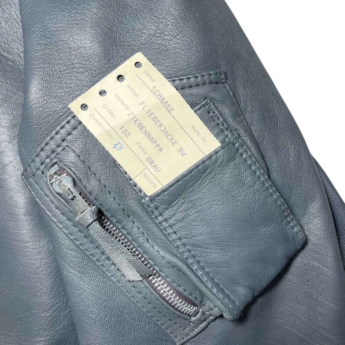 Vintage 1960s West German Air Force Leather Jacket - M/L Size US M / EU 48-50 / 2 - 6 Thumbnail