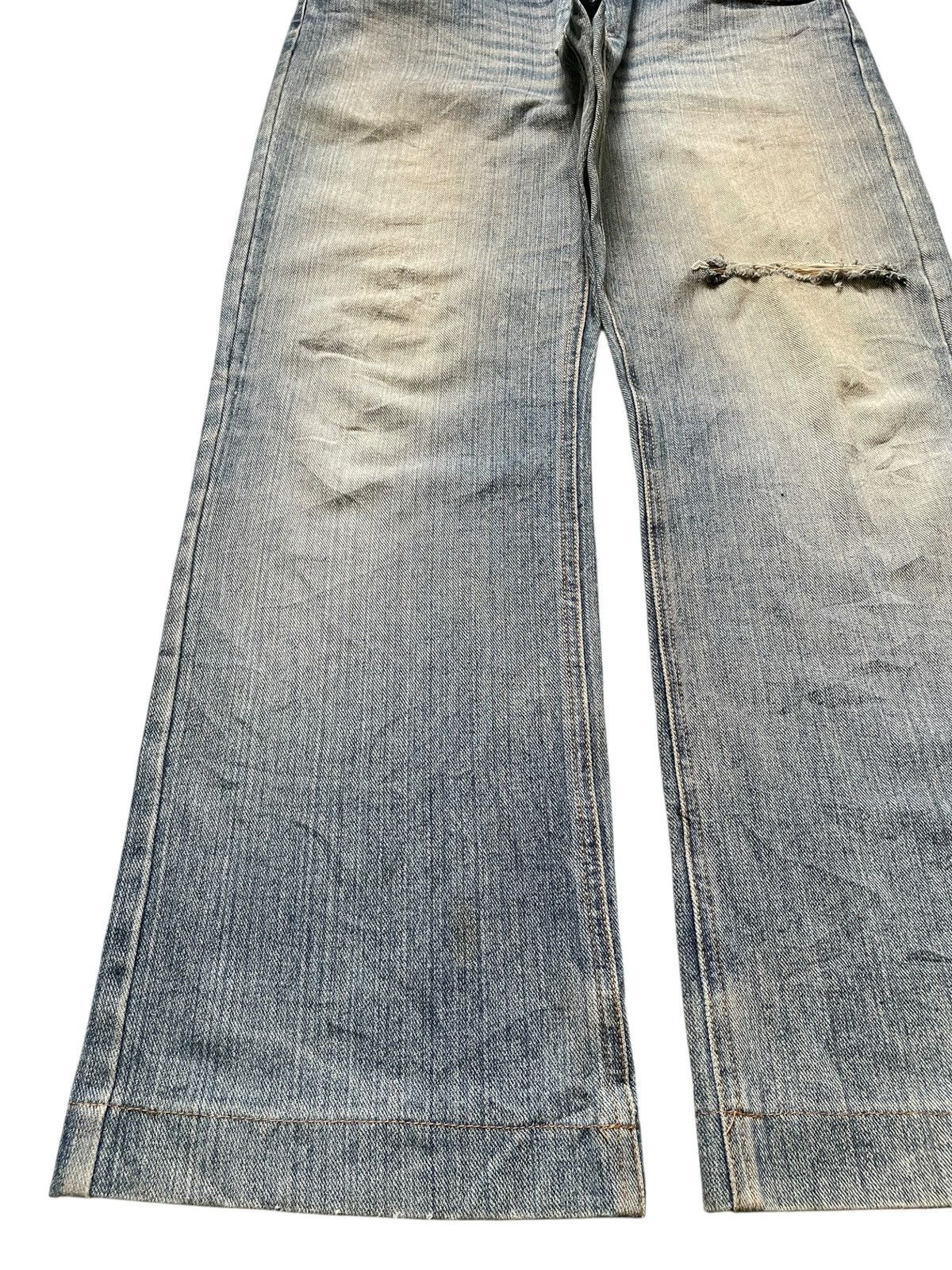 Japanese Brand Vintage Japanese Brand Mud Wash Distressed Loose Baggy Jeans Size US 34 / EU 50 - 6 Thumbnail