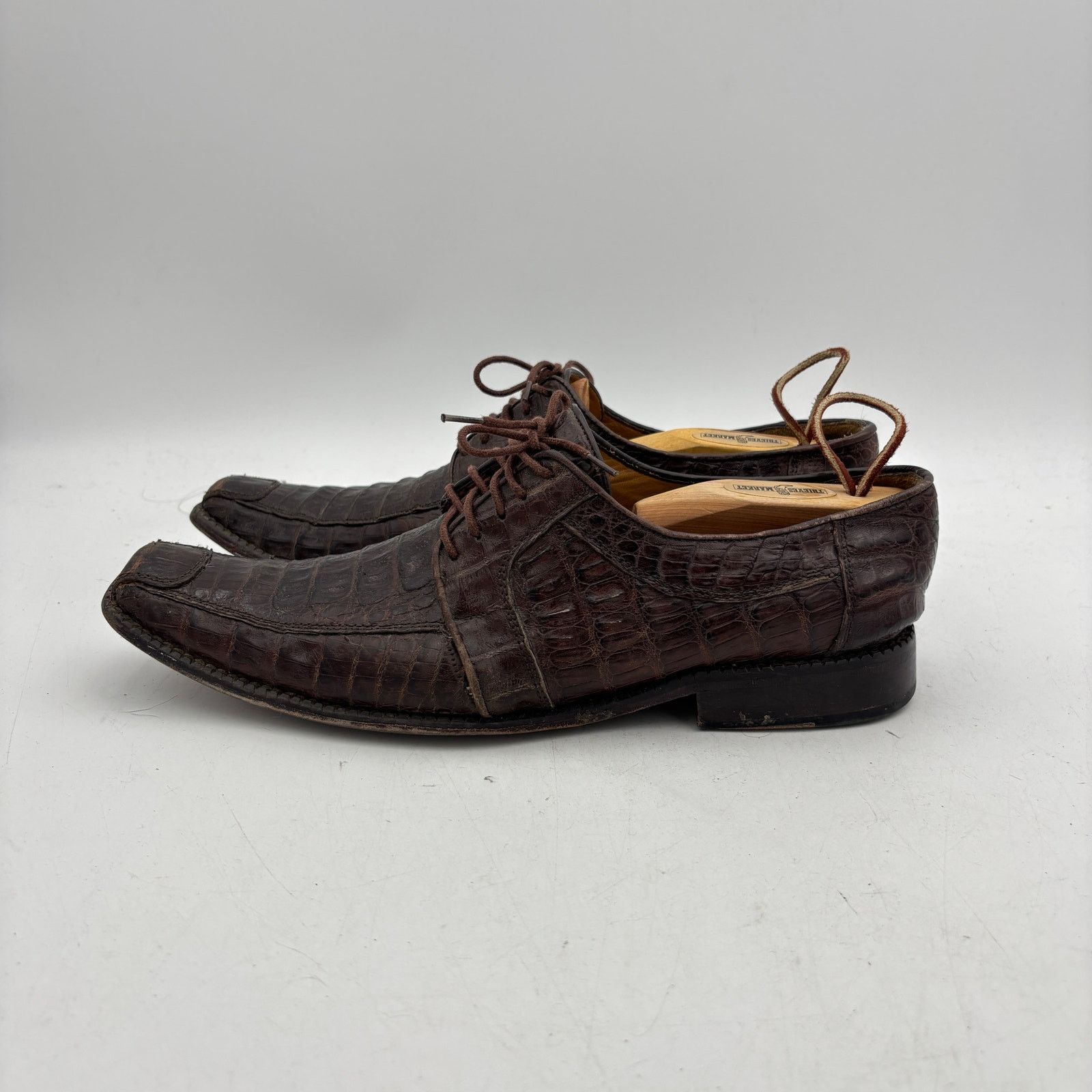 Los Altos Boots Los Altos Boots Crocodile Oxfords Dress Shoes Men US 9.5-10 Size US 9.5 / EU 42-43 - 5 Thumbnail