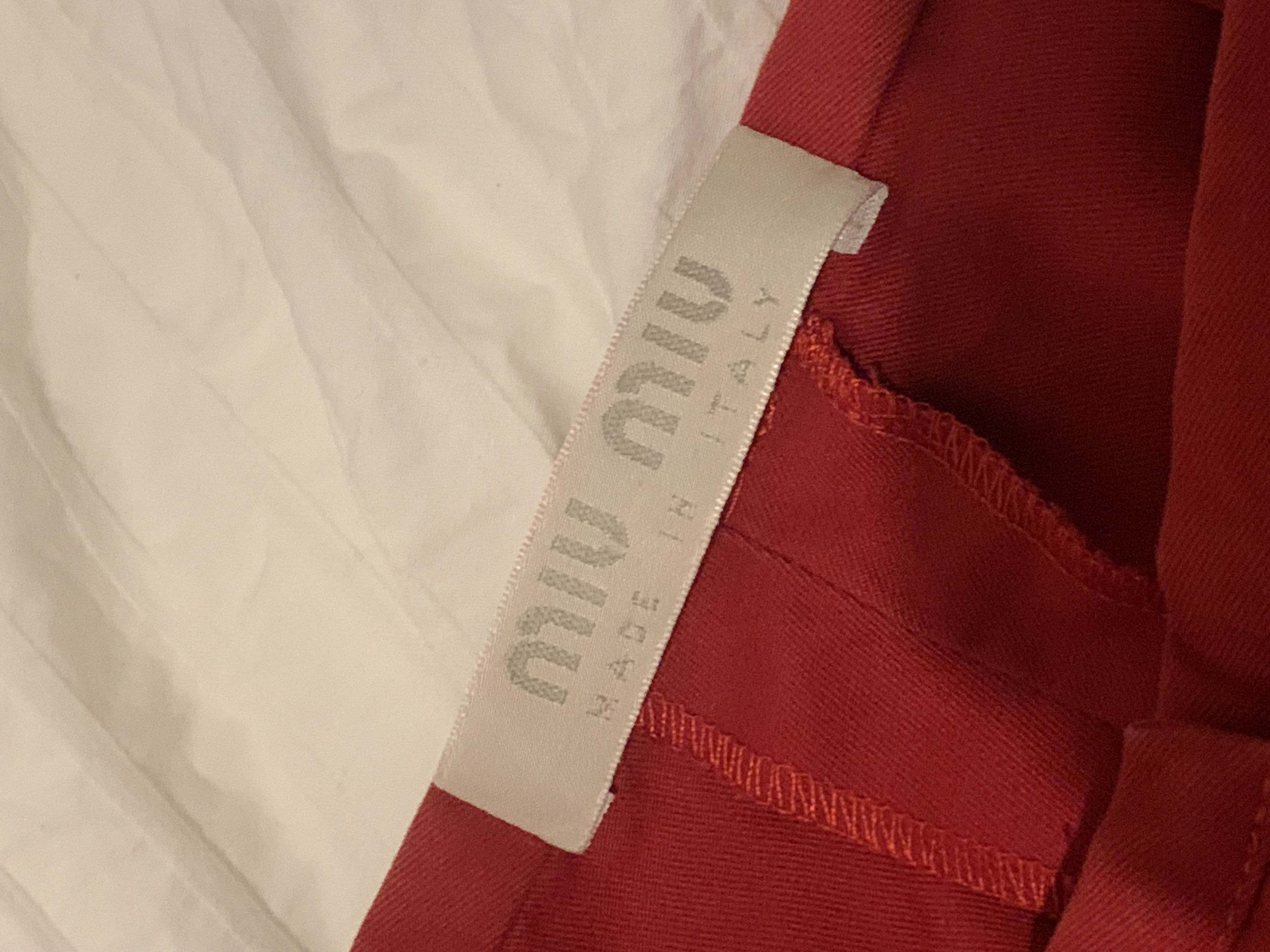 Miu Miu Miu Miu SS 1998 cotton capri pants Size 28" / US 6 / IT 42 - 4 Thumbnail