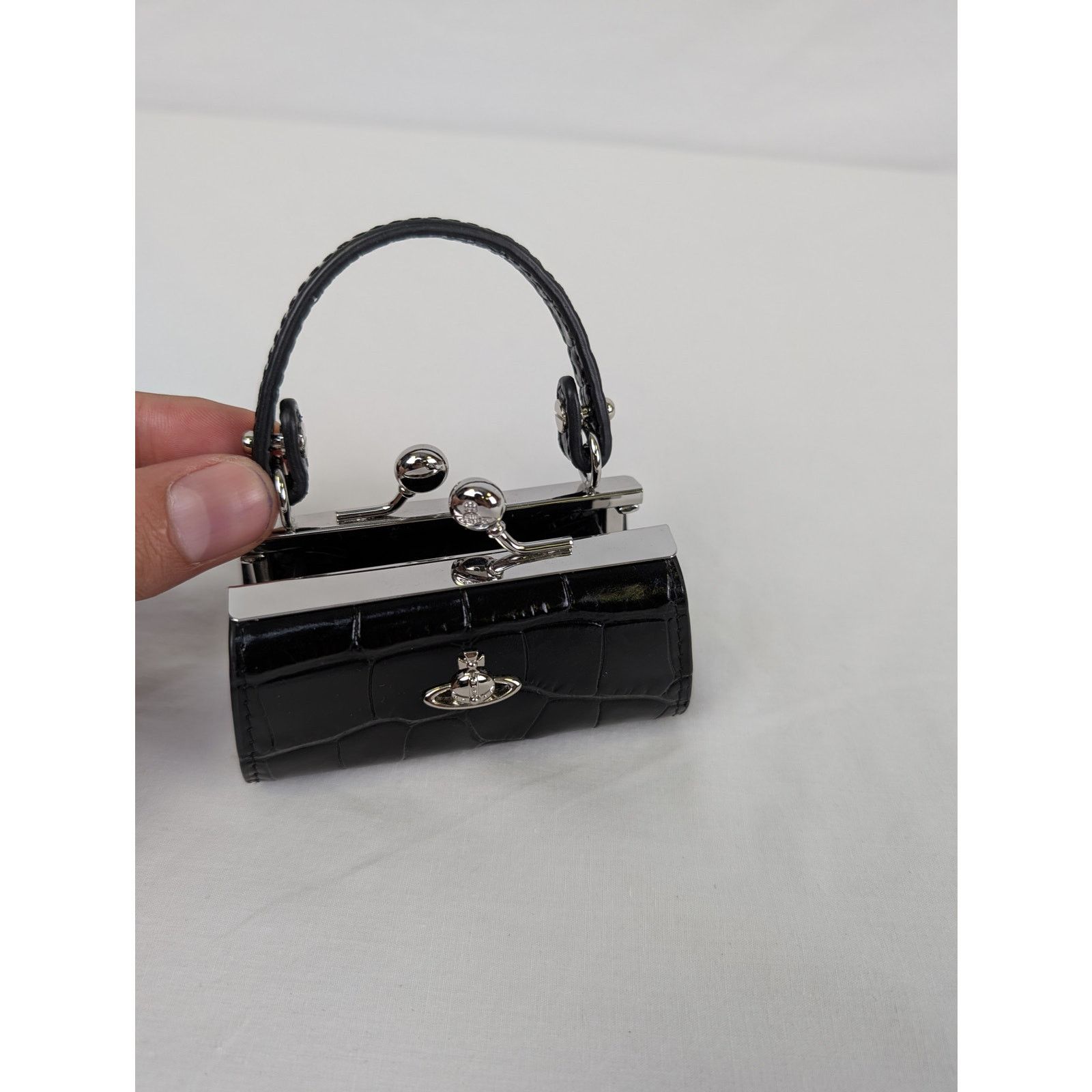 Vivienne Westwood o1rshd1 Size: OS / Crocodile Doll Bag in Black Size ONE SIZE - 10 Thumbnail