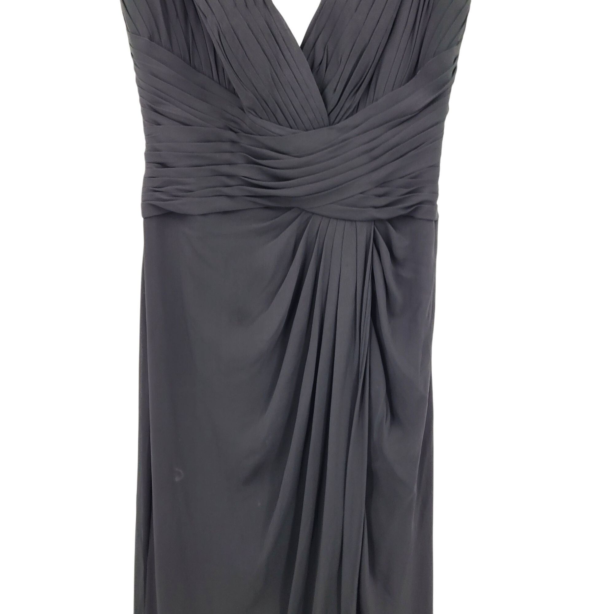 Vintage Vtg Black Pintuck Pleat V-Neck Sleeveless Formal Gown Sz 10 Size L / US 10 / IT 46 - 5 Thumbnail