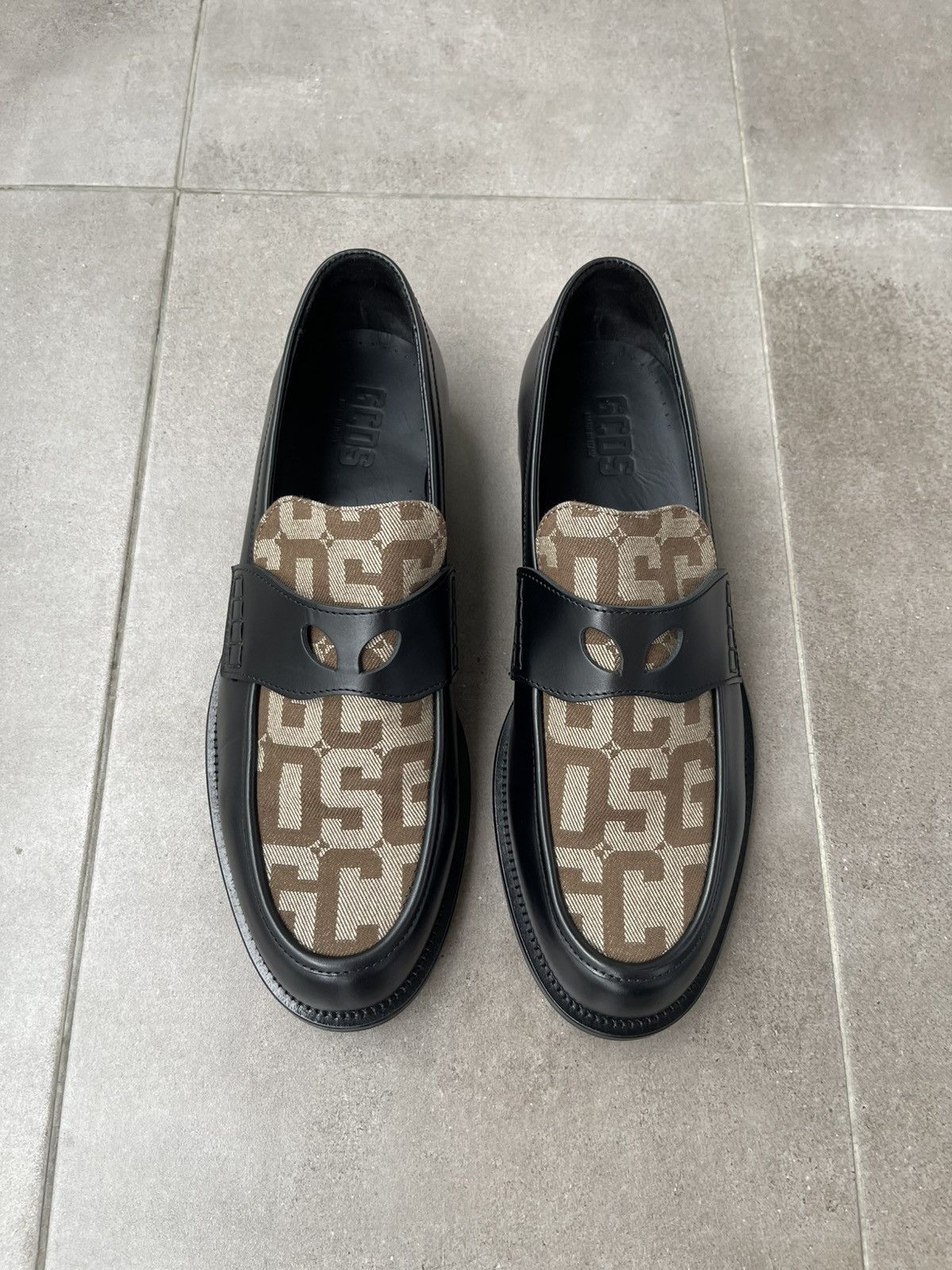 GCDS !DS! SS24 GCDS Wirdo Monogram Black Brown Loafers Size US 12 / EU 45 - 7 Thumbnail