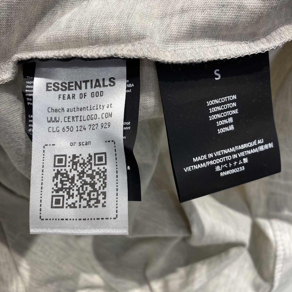 Essentials × NBA Fear of God Essentials x NBA Heat Tee Light Heather Grey Size US S / EU 44-46 / 1 - 6 Thumbnail