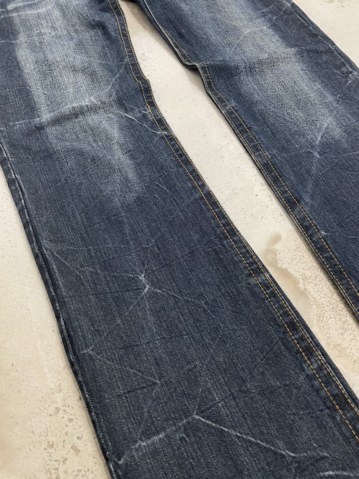 Designer × Japanese Brand Y2K Graffiti Embroidery Honeycomb Whisker Button Denim Size US 33 - 6 Thumbnail