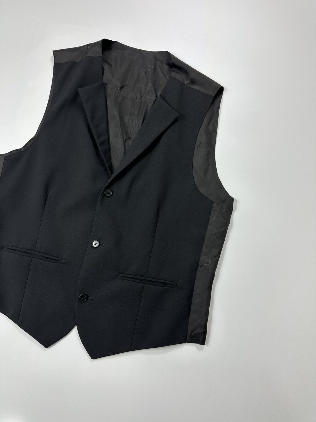 Karl Lagerfeld Karl Lagerfeld Formal Classic Vest Black Size 42R - 4 Thumbnail