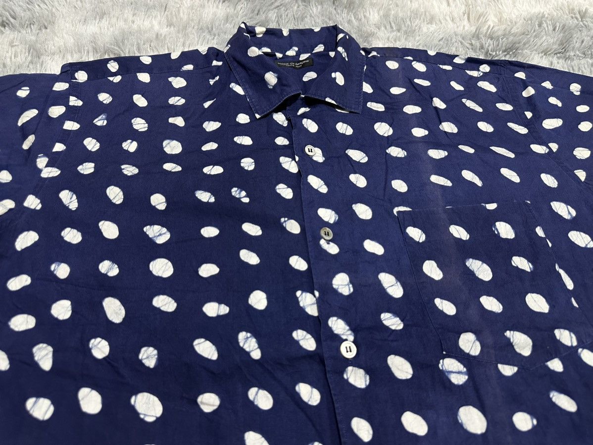 Comme des Garcons Homme Plus 🔥1991 Comme Des Garcons Homme Plus Shirt Painted Polka Dot Size US XL / EU 56 / 4 - 4 Thumbnail