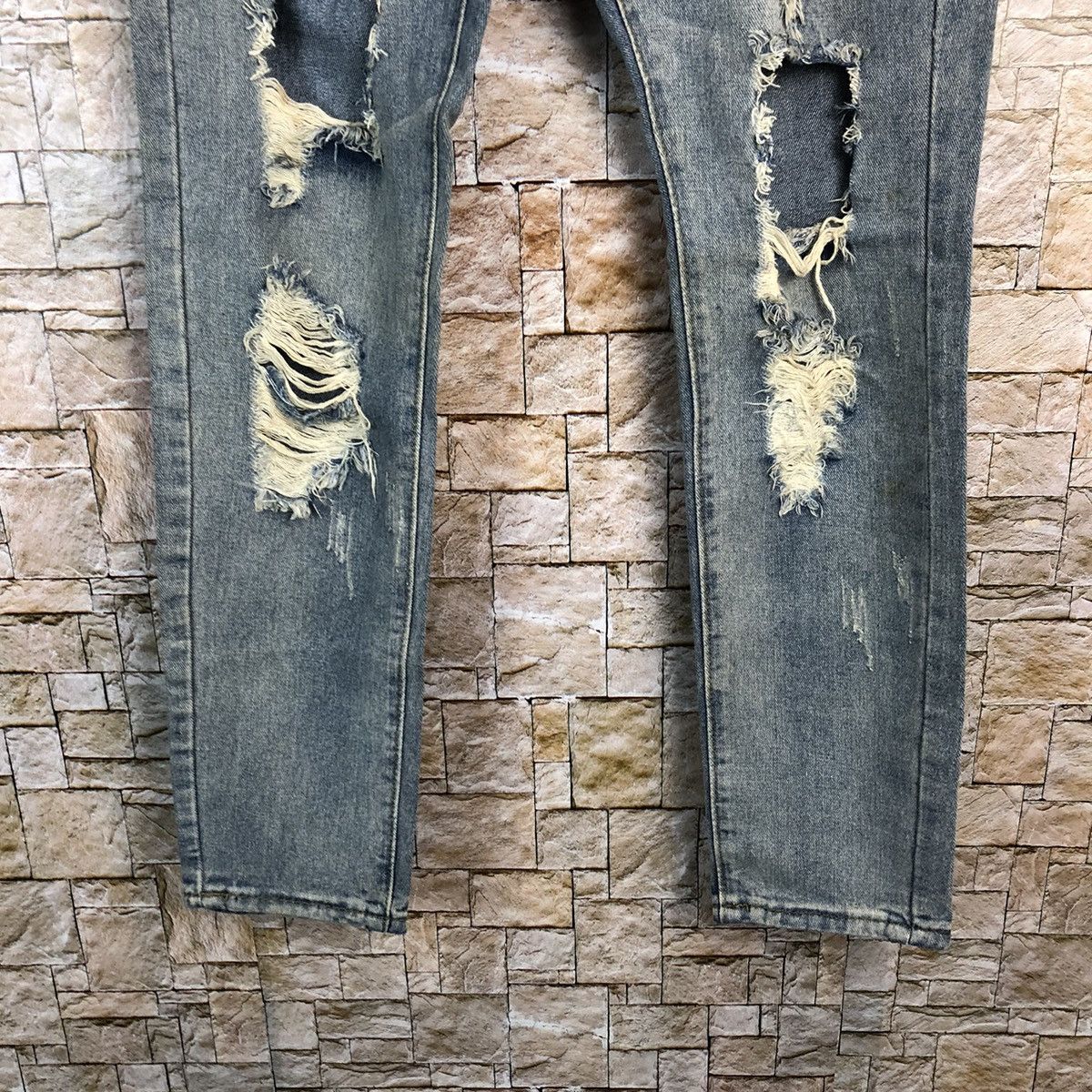 Japanese Brand Zichen Jeans Distressed Denim Pants #A129 Size US 31 - 7 Thumbnail