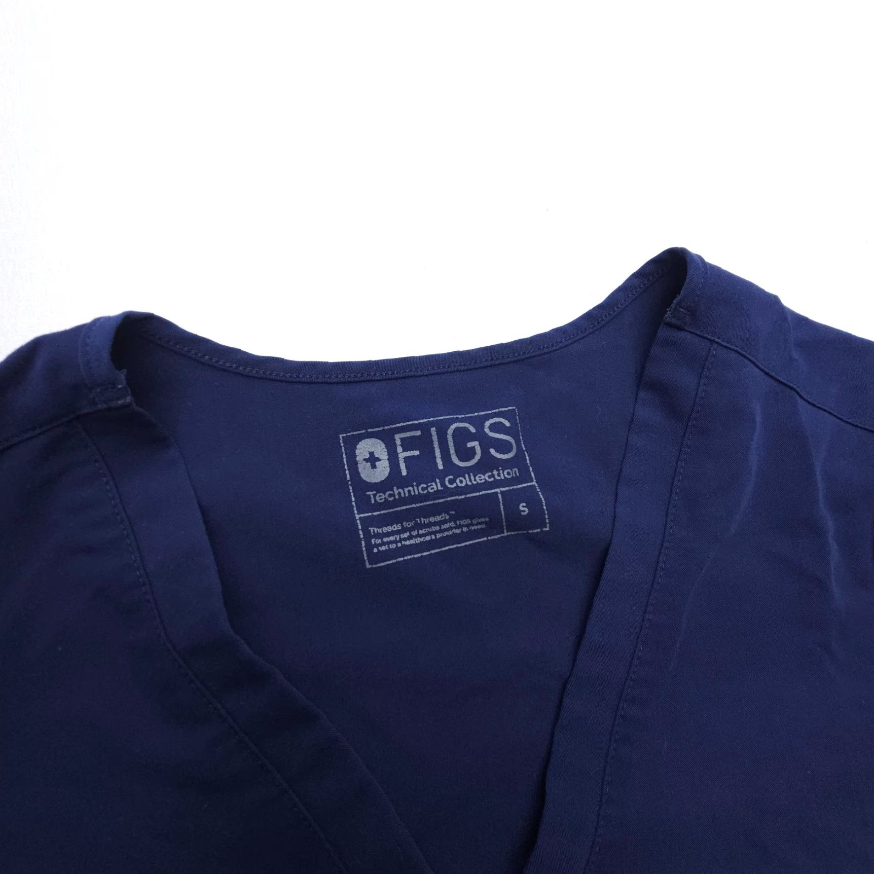 Vintage FIGS Casma Three Pocket Scrub Top Womens Small Blue Shirt Nursing Medical Size S / US 4 / IT 40 - 5 Thumbnail