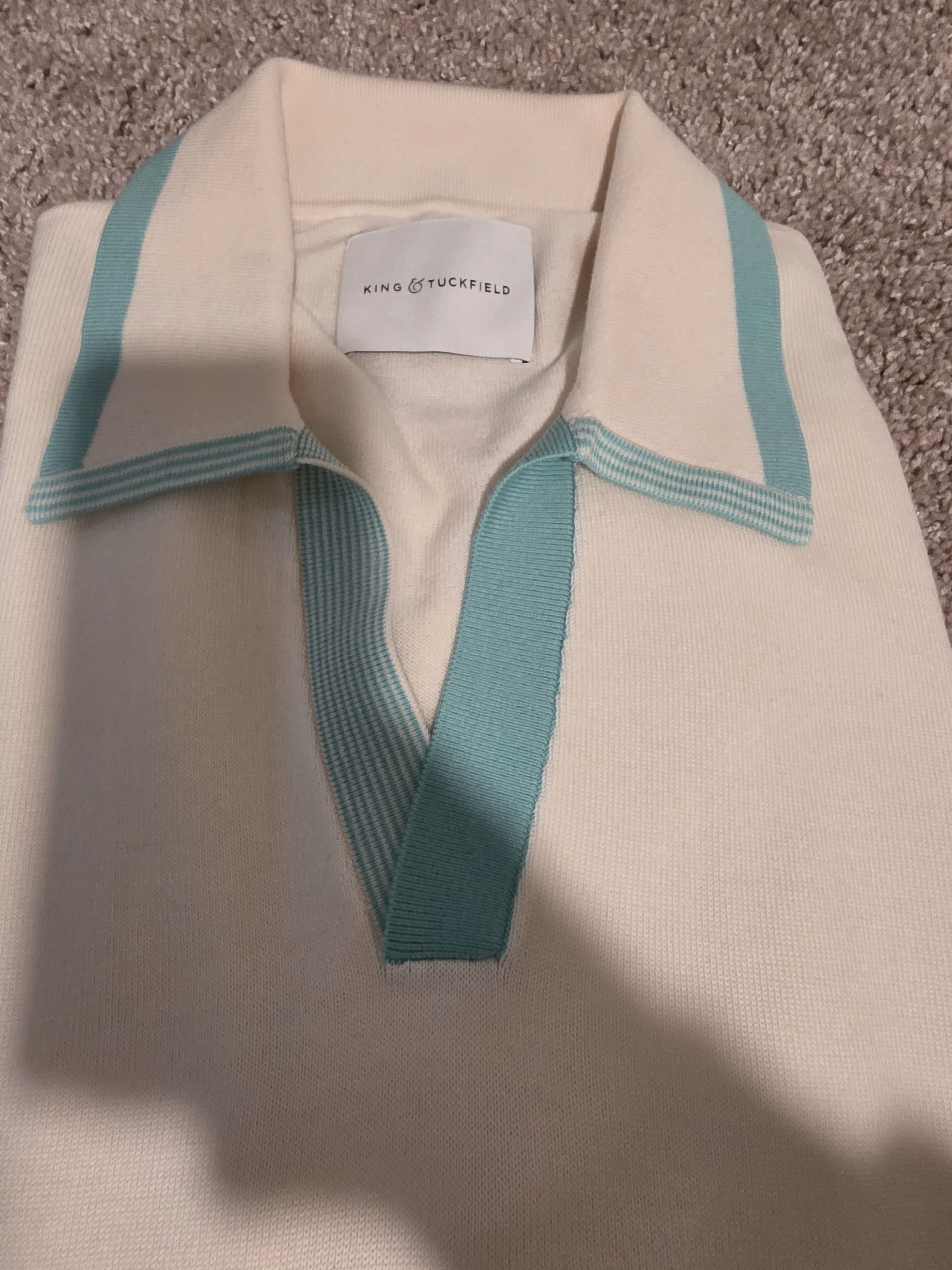 King & Tuckfield King & Tuckfield: XL, Brand New Knitwear Collared Shirt Size US XL / EU 56 / 4 - 1 Thumbnail