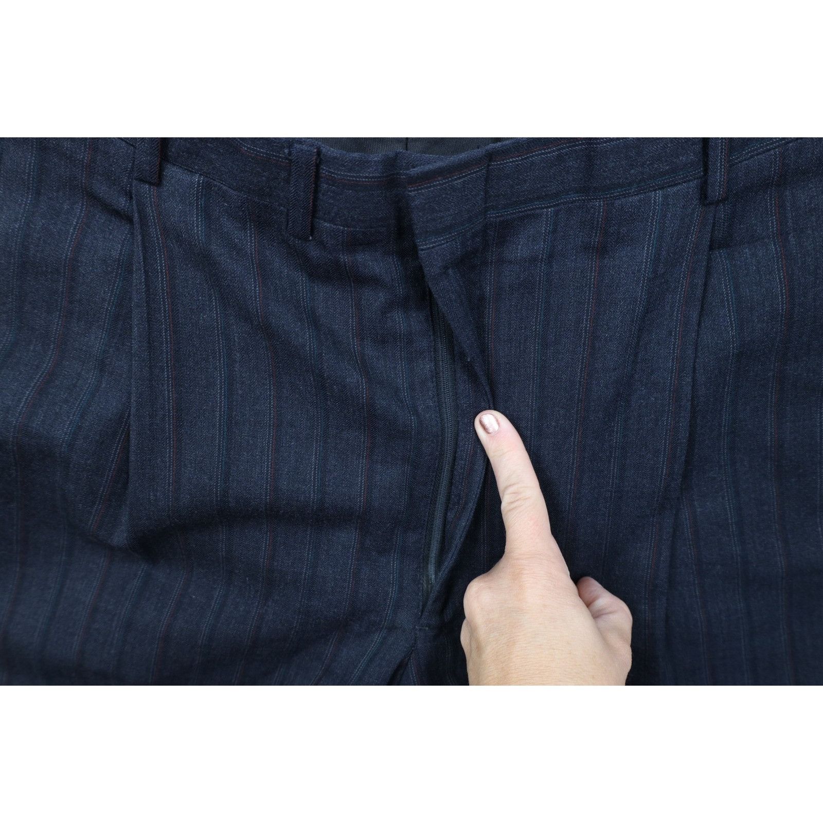 Vintage Vintage 70s Streetwear Wool Striped 2 Piece Suit Size 44R - 14 Thumbnail