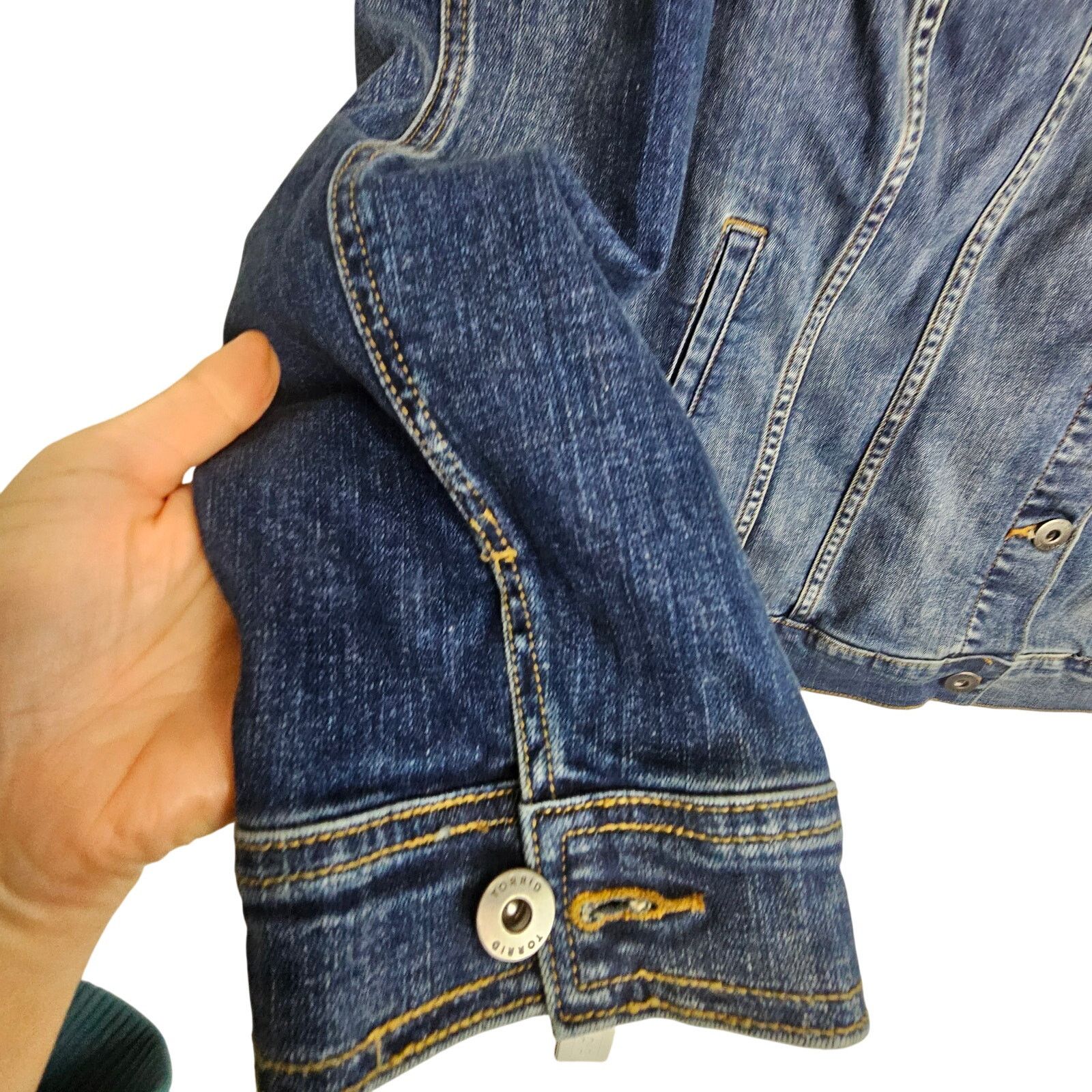 Corridor Torrid Jean Jacket Denim Jacket Button Up 3x Blue Denim Size 3XL / US 20-22 - 4 Thumbnail