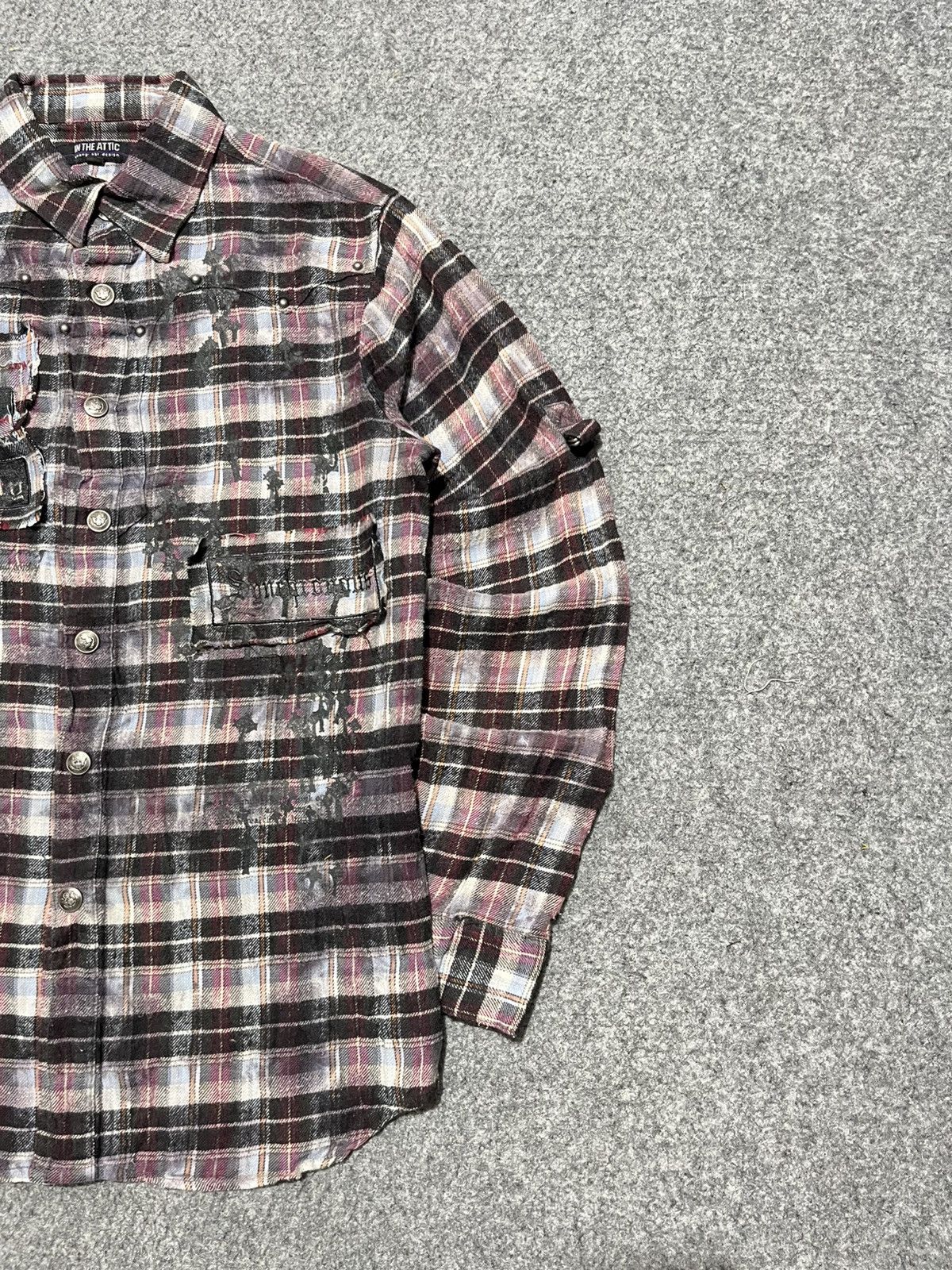 In The Attic ❌SOLDOUT❌❌In The Attic Embroidered Flanel Shirt Size US M / EU 48-50 / 2 - 3 Thumbnail