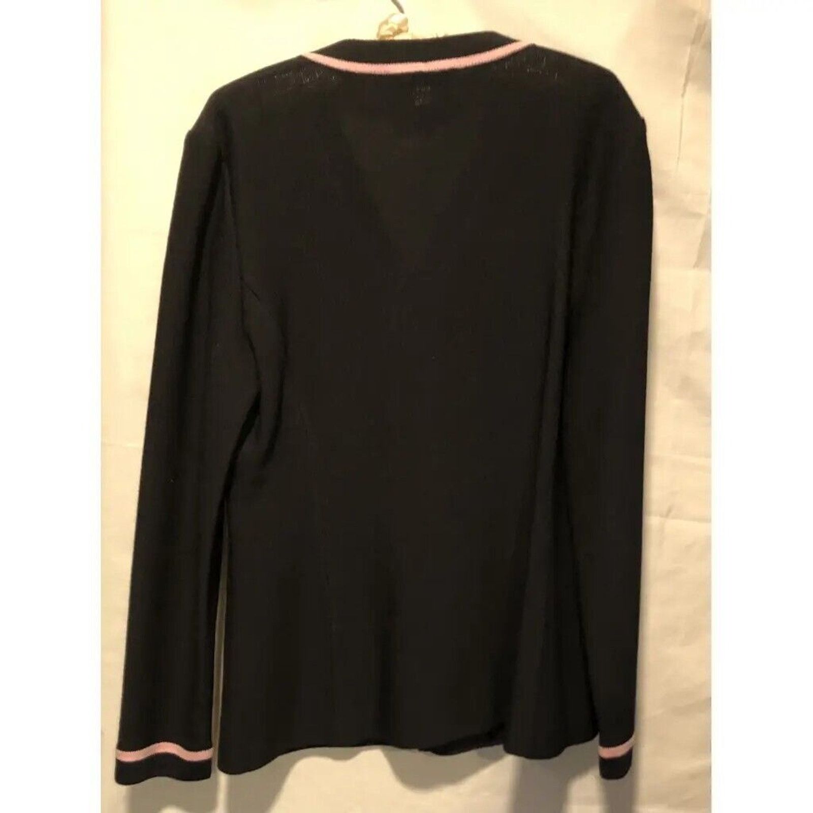 St. John St. John Collection Knit Blazer Sweater Women Black Vintage Size M / US 6-8 / IT 42-44 - 5 Thumbnail