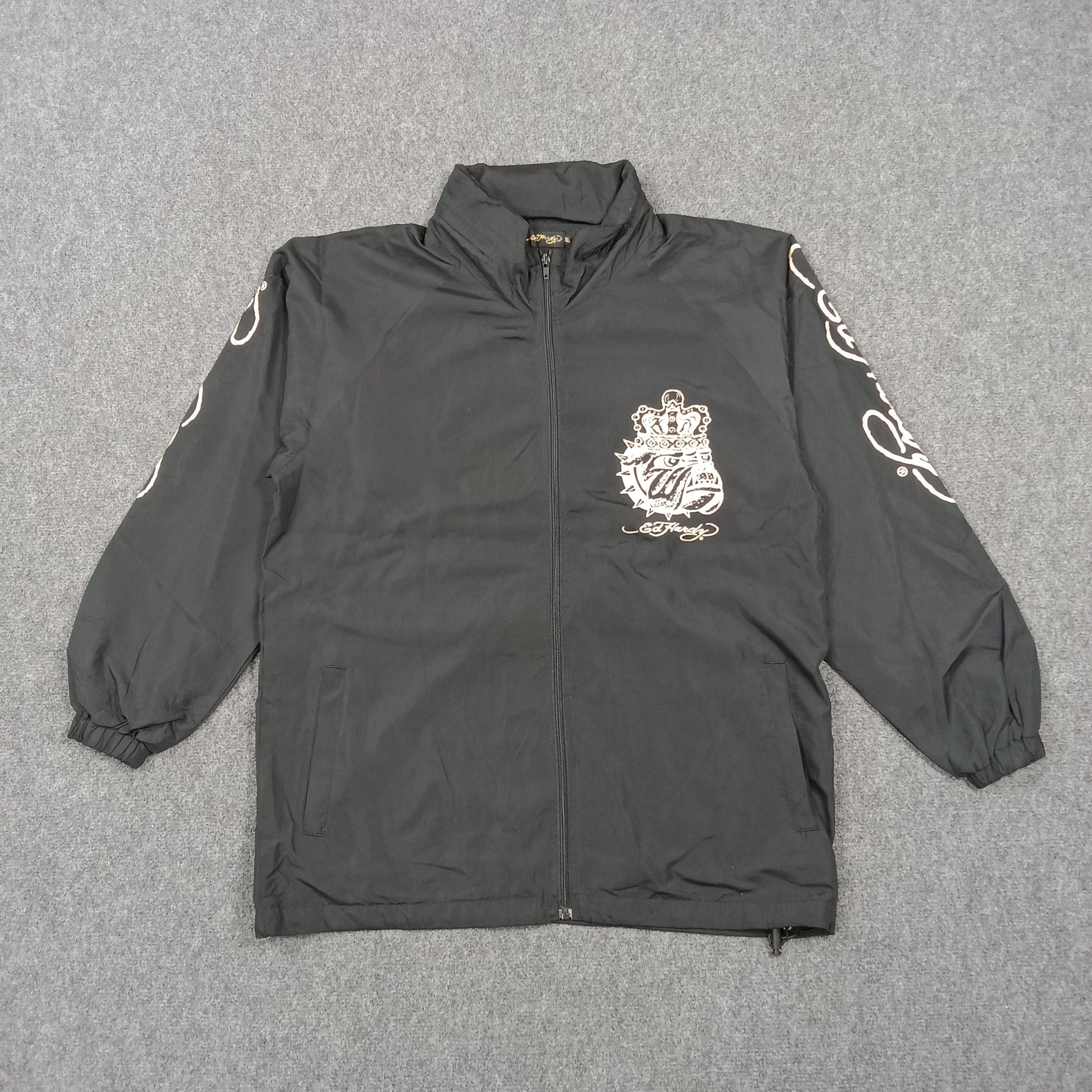 Ed Hardy Ed Hardy by Christian Audigier Windbreaker Jacket C278N24 Size US L / EU 52-54 / 3 - 3 Thumbnail