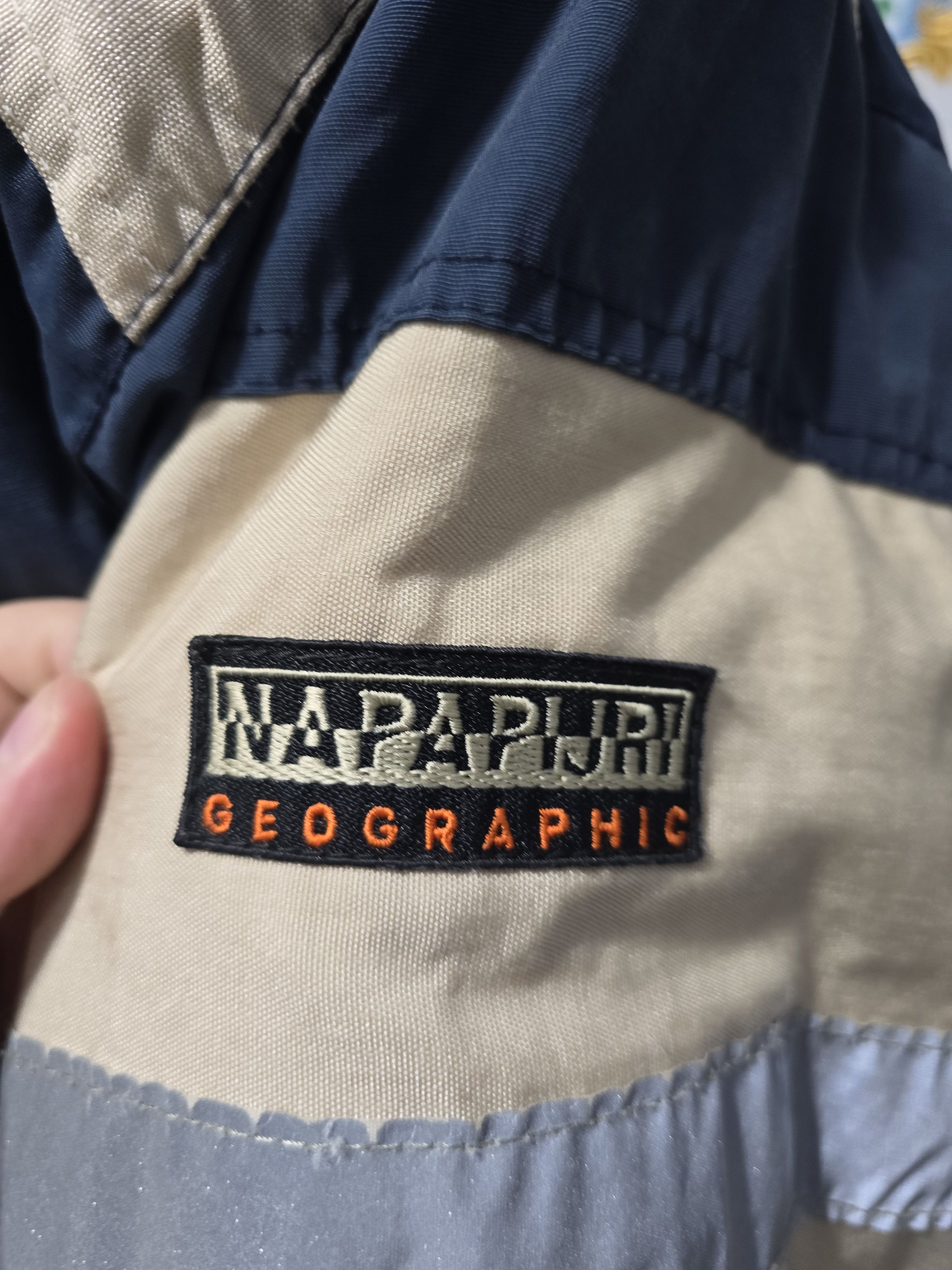 Napapijri NAPAPIJRI Geographic anorak jacket VINTAGE RARE excellent Size US L / EU 52-54 / 3 - 15 Thumbnail