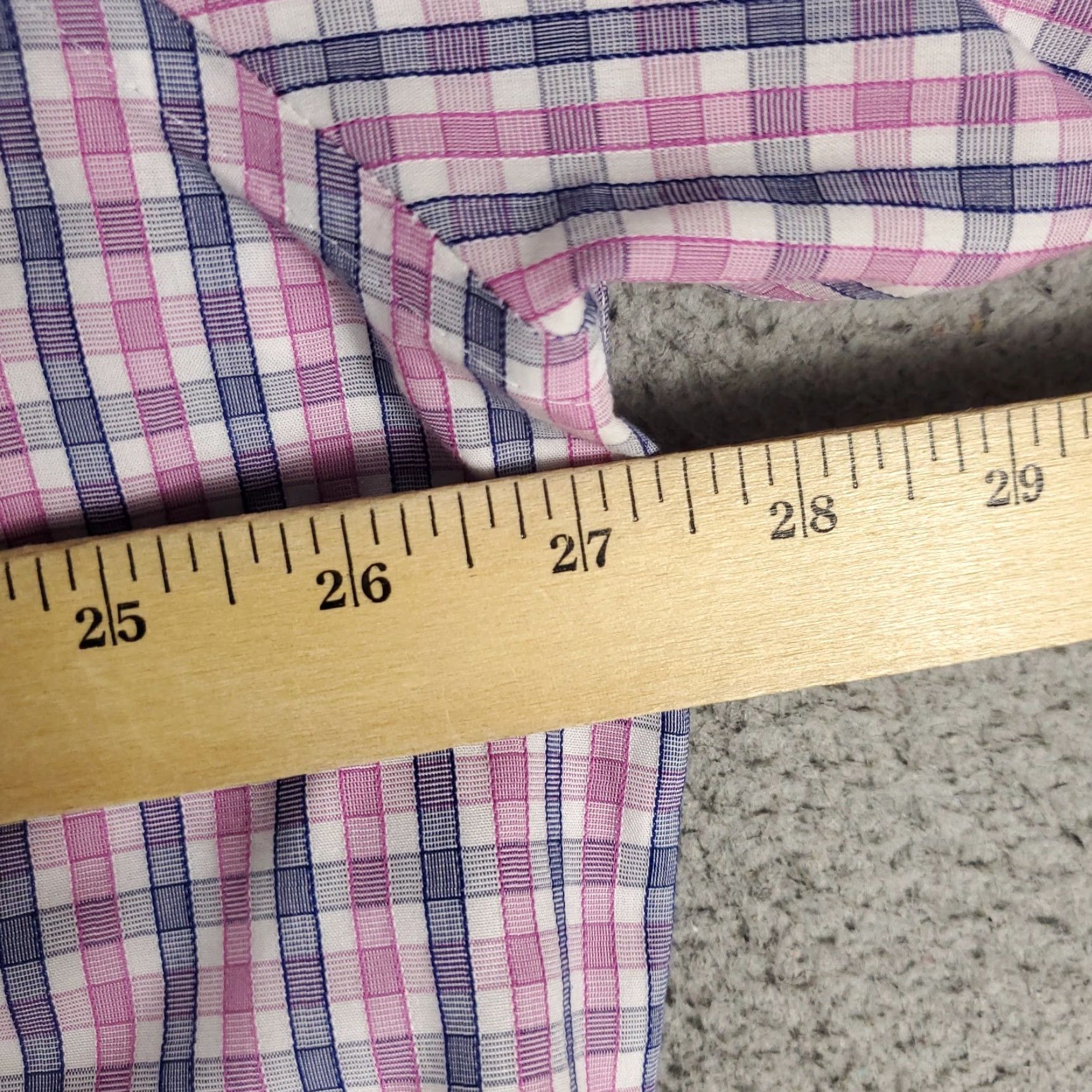 UNTUCKit UNTUCKit Shirt Mens 3XL Pink Plaid Button-Up Long Sleeve Casual Business Formal Workwear Size US XXL / EU 58 / 5 - 6 Thumbnail