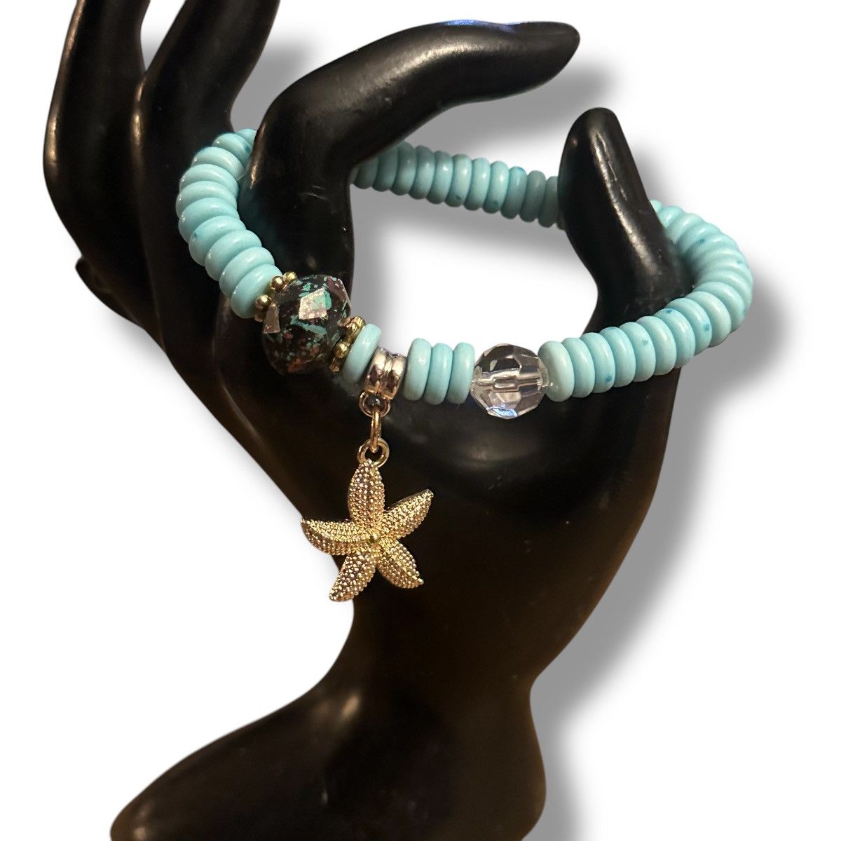 Other Aqua blue starfish charm stretch bracelet Size ONE SIZE - 3 Thumbnail