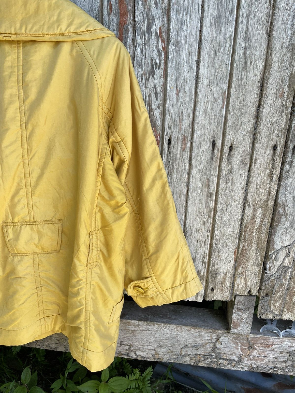 Issey Miyake Vintage 80s Issey Miyake WINDCOAT Yellow Oversized Jacket Size US M / EU 48-50 / 2 - 8 Thumbnail