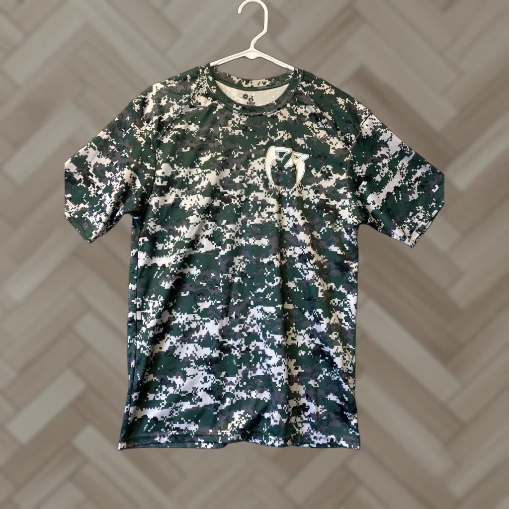 Vintage VINTAGE Badger T-Shirt Heat Gear Camo Men’s Medium Activewear Green Camouflage Size US M / EU 48-50 / 2 - 1 Thumbnail