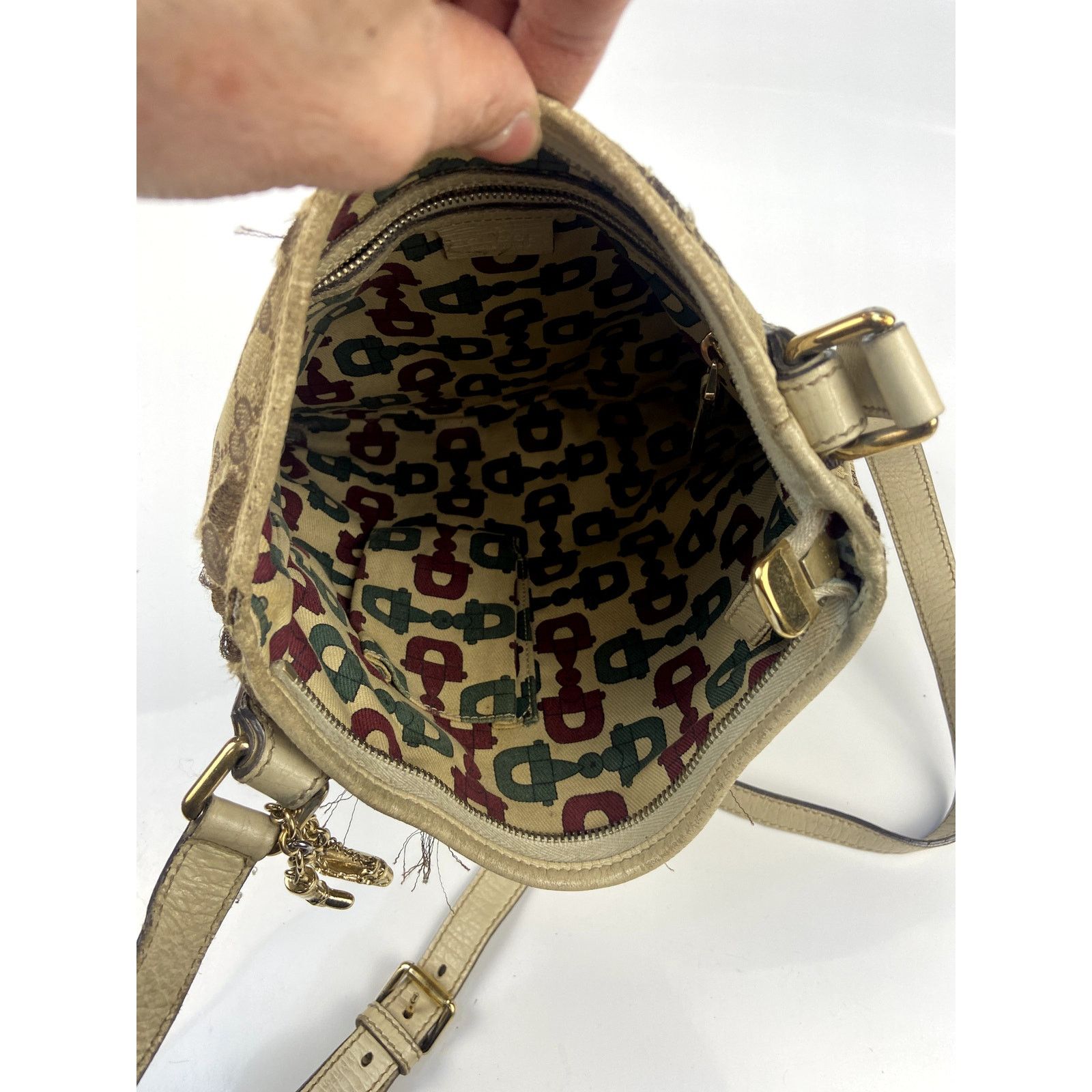 Gucci Gucci Brown GG Canvas Jolicoeur Crossbody Bag Size ONE SIZE - 9 Thumbnail