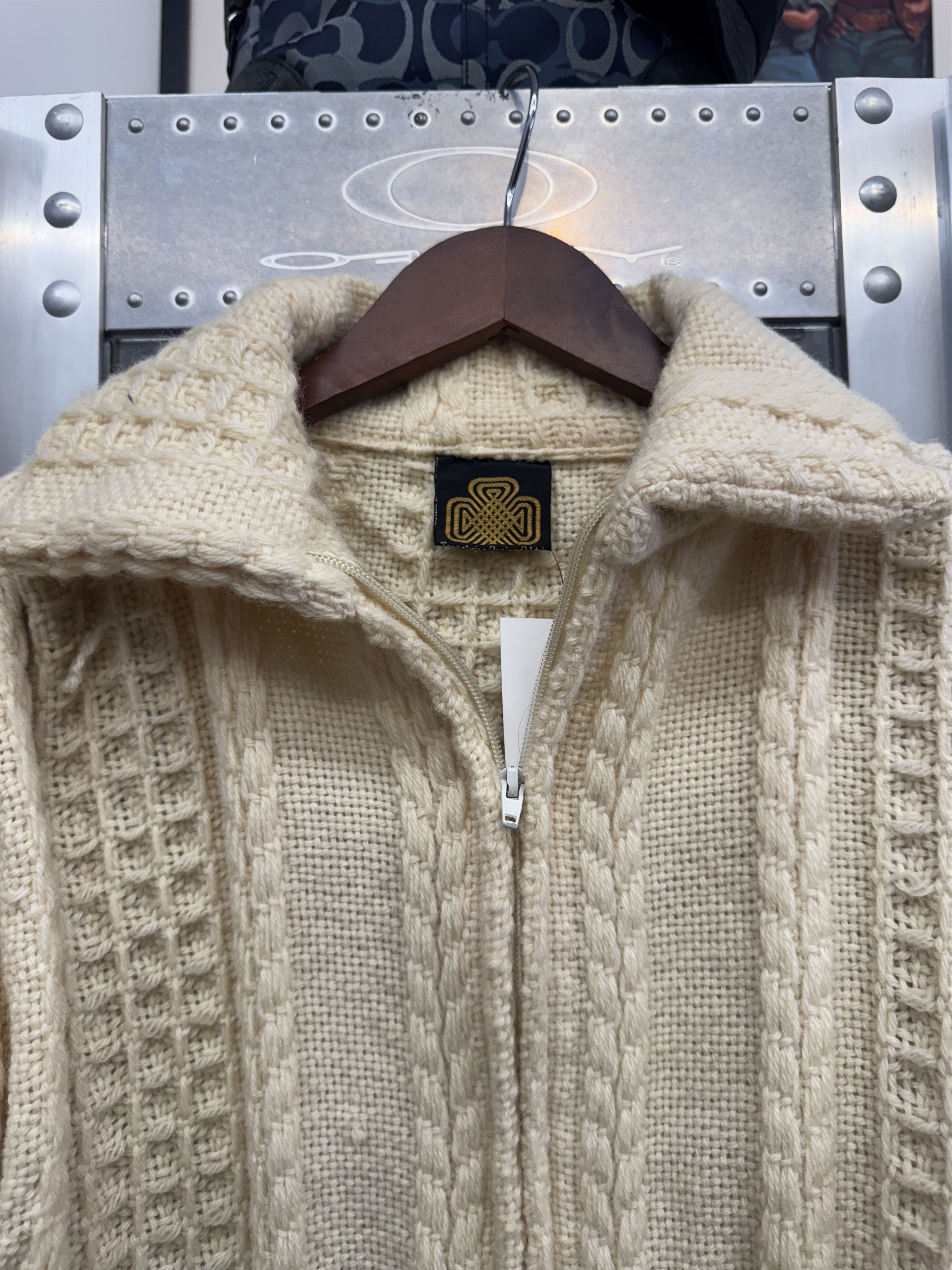 Other Vintage Knitted Zip Up Size US XL / EU 56 / 4 - 3 Thumbnail