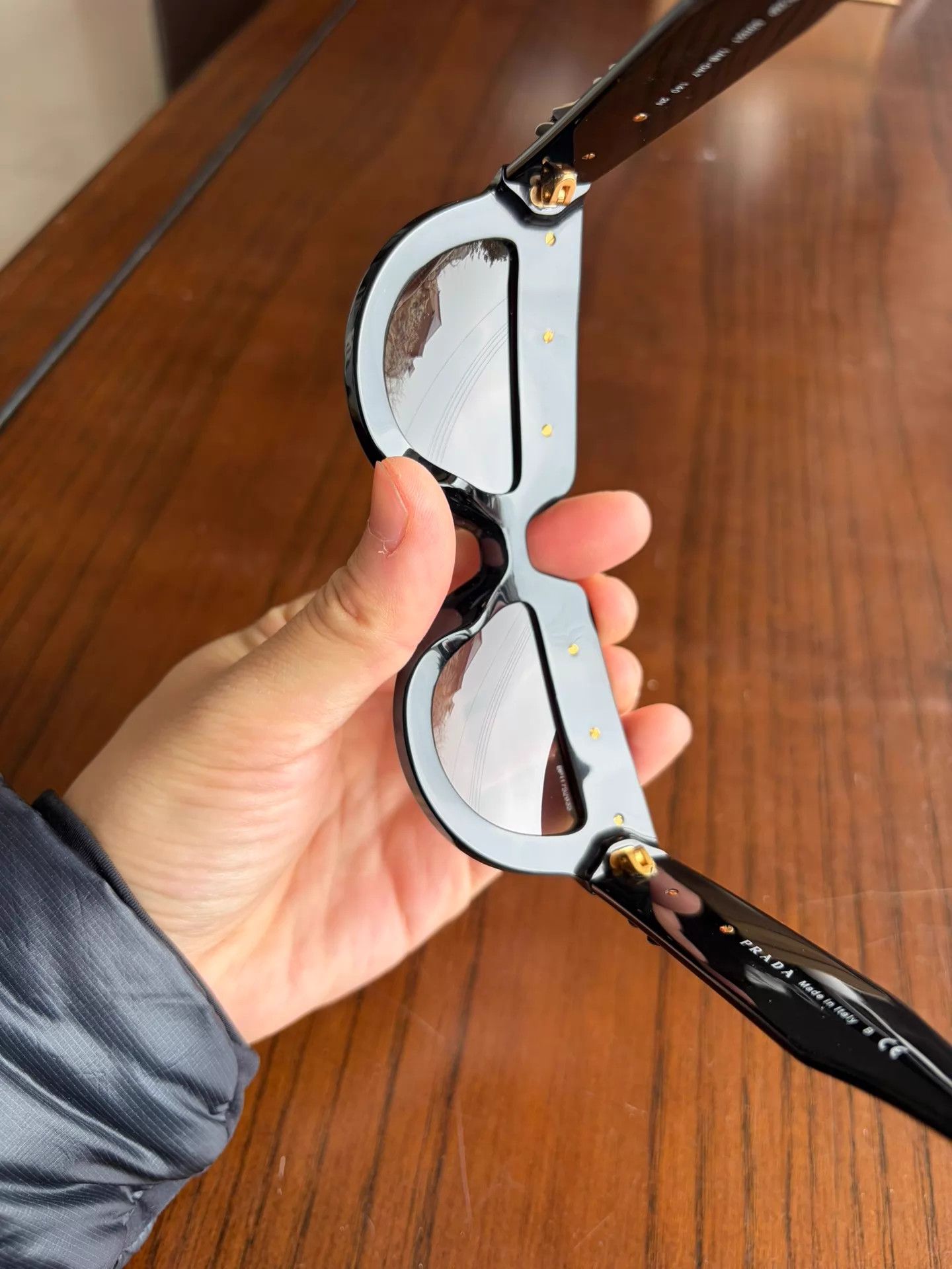 Prada PRADA Floral Sunglasses Black Size ONE SIZE - 3 Thumbnail