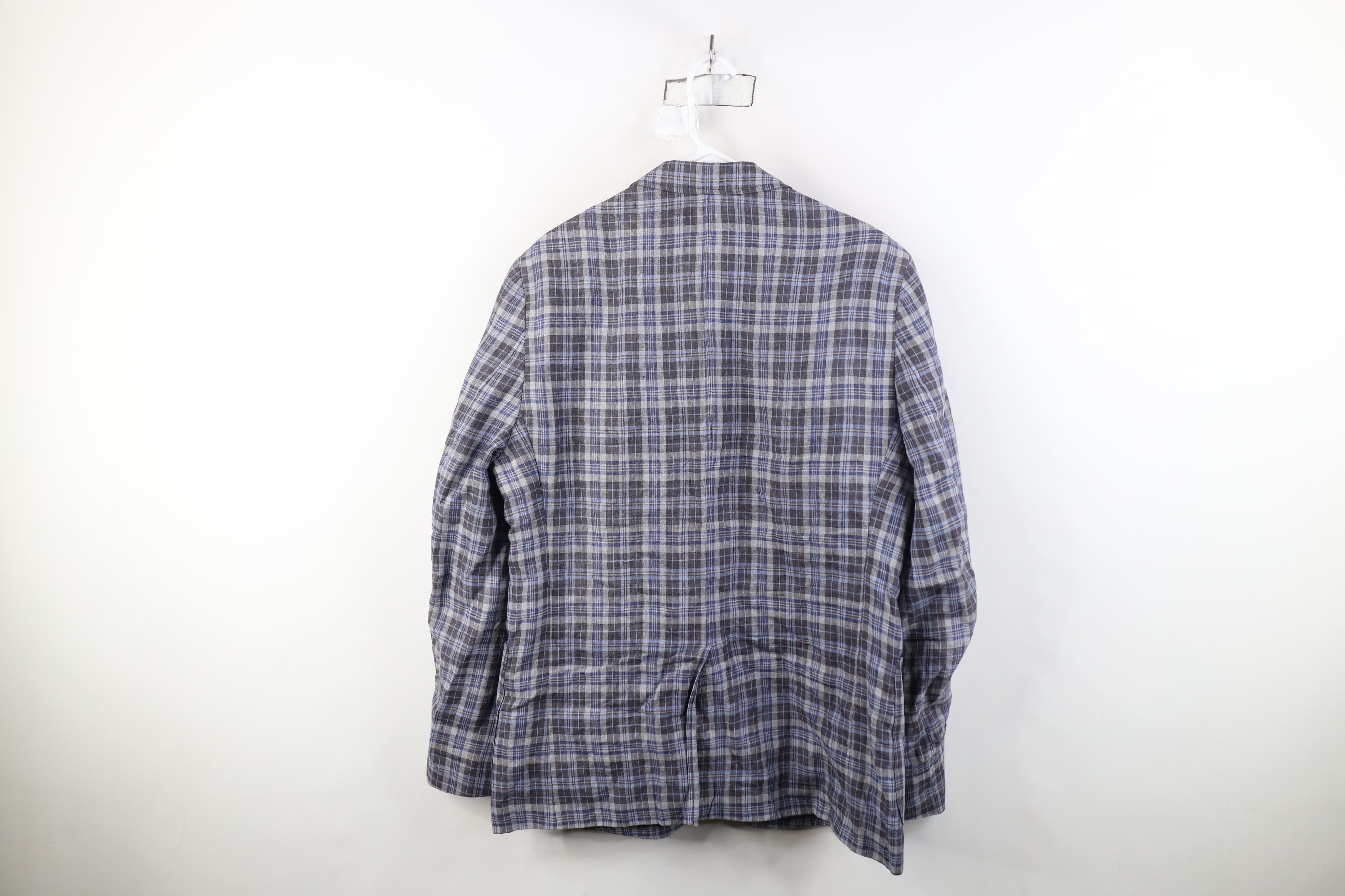Banana Republic Banana Republic Linen 2 Button Blazer Suit Coat Jacket Plaid Size US XXL / EU 58 / 5 - 14 Thumbnail