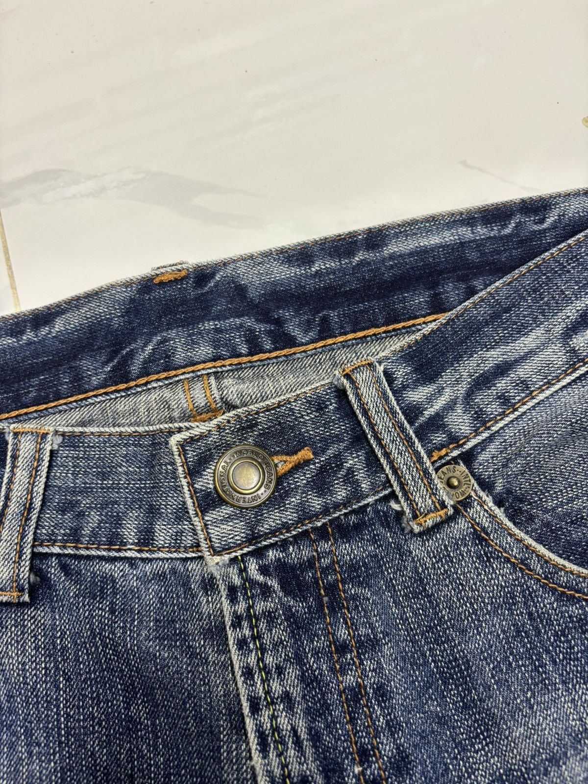 Vintage Skulls Ripped Japanese Denim Flare Jeans PPFM style