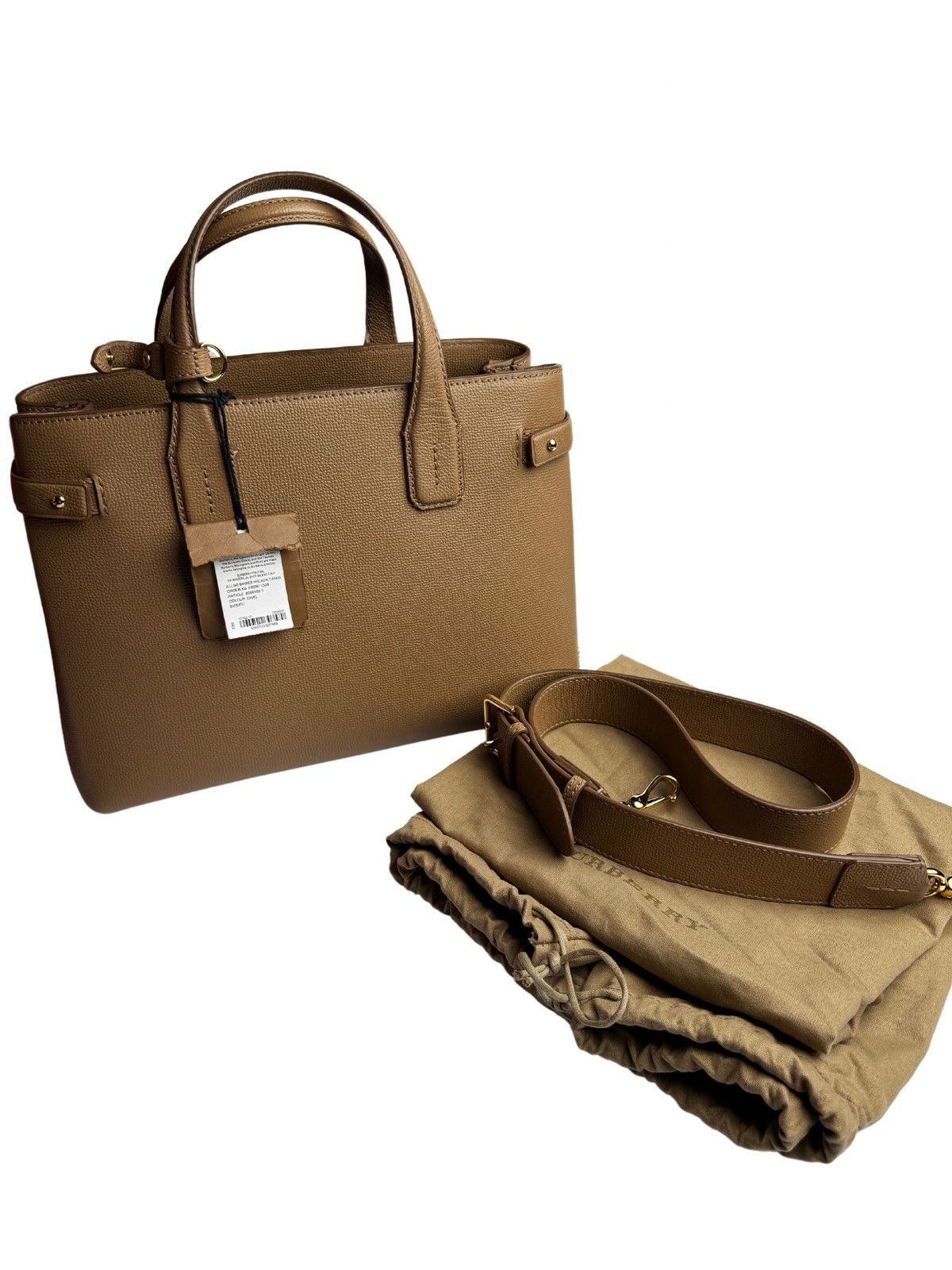 Burberry Banner Tote House Check camel