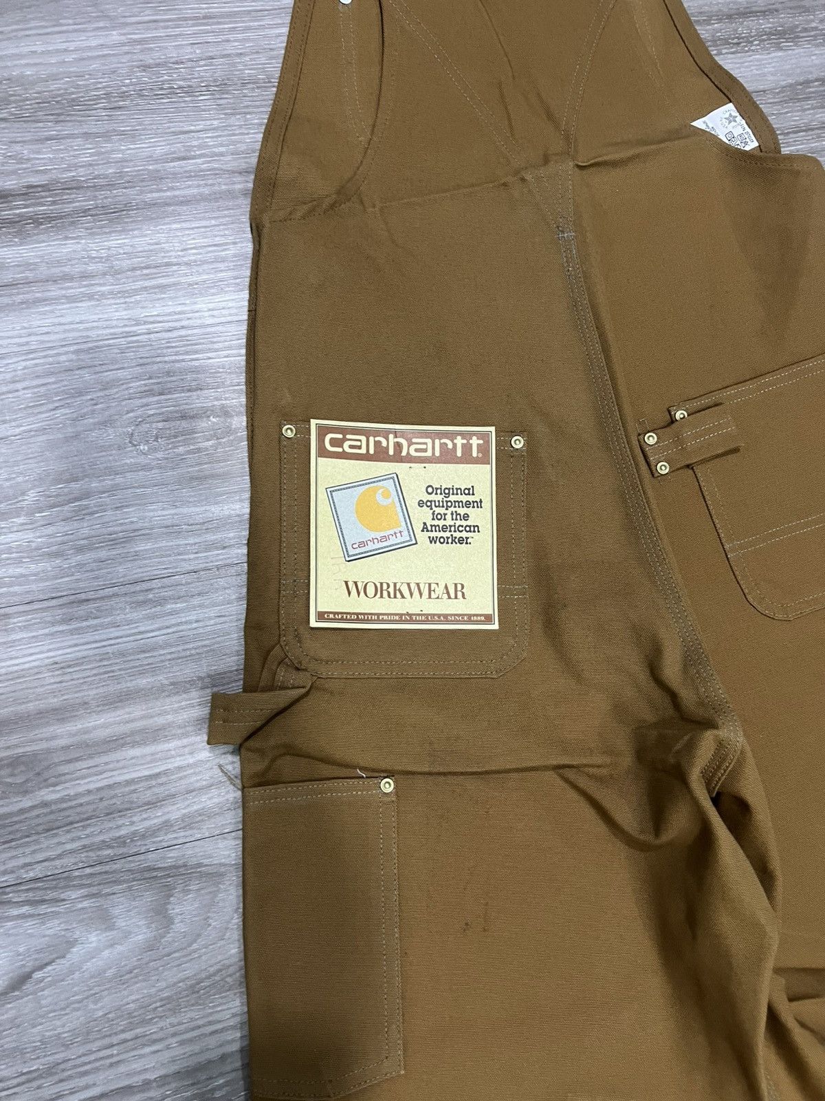 Carhartt 1996 Vintage Carhartt Overall Bib (VERY RARE 🔥) Size US 30 / EU 46 - 6 Thumbnail