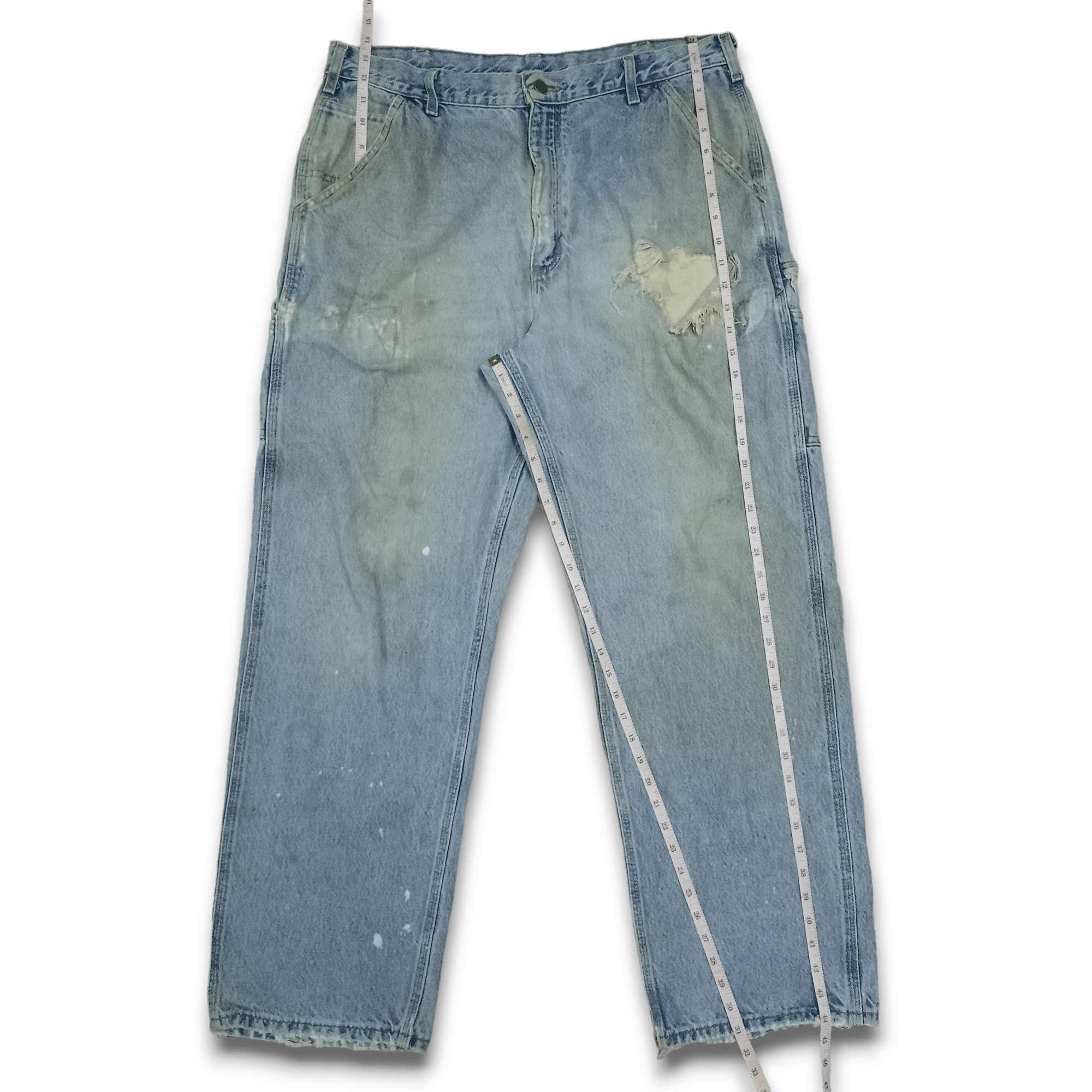 Carhartt Vintage Carhartt Distressed Baggy Carpenter Jeans 38x32 Size US 38 / EU 54 - 10 Thumbnail