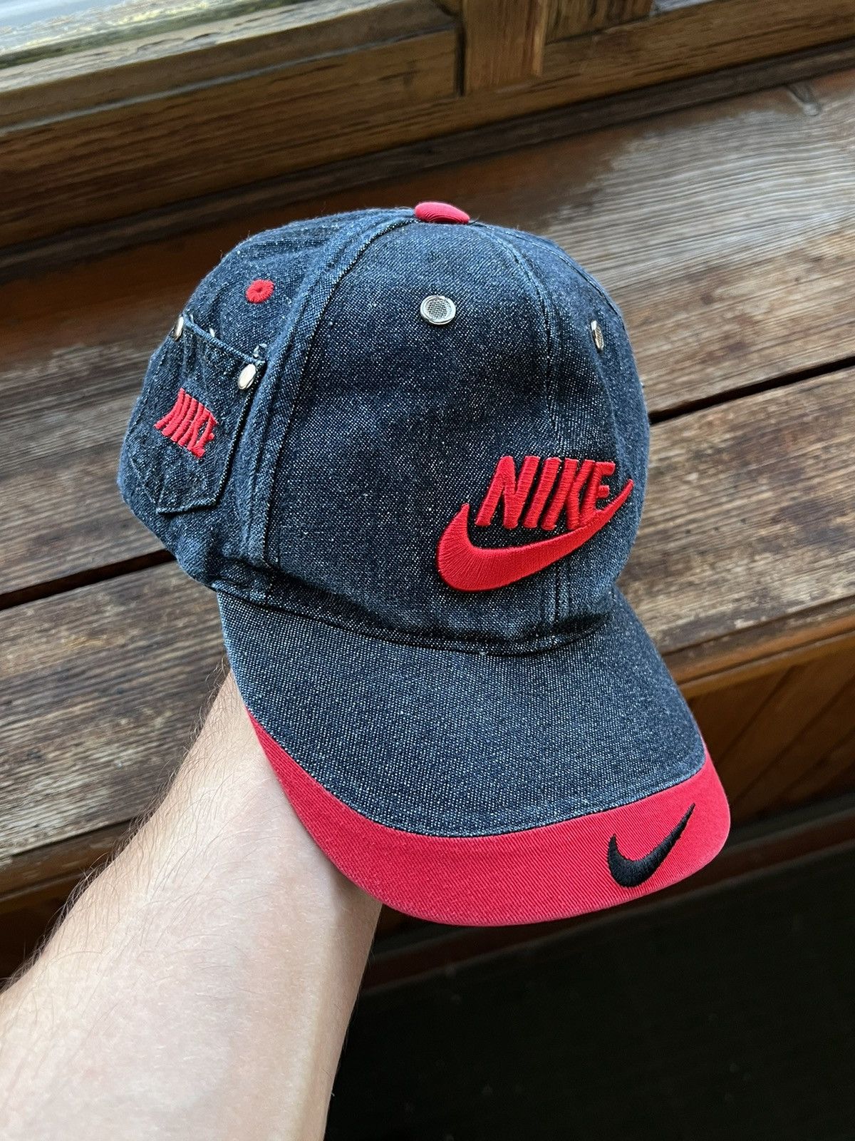 Nike Vintage Hat Nike Y2K Avant Garde Cap Size ONE SIZE - 1 Thumbnail