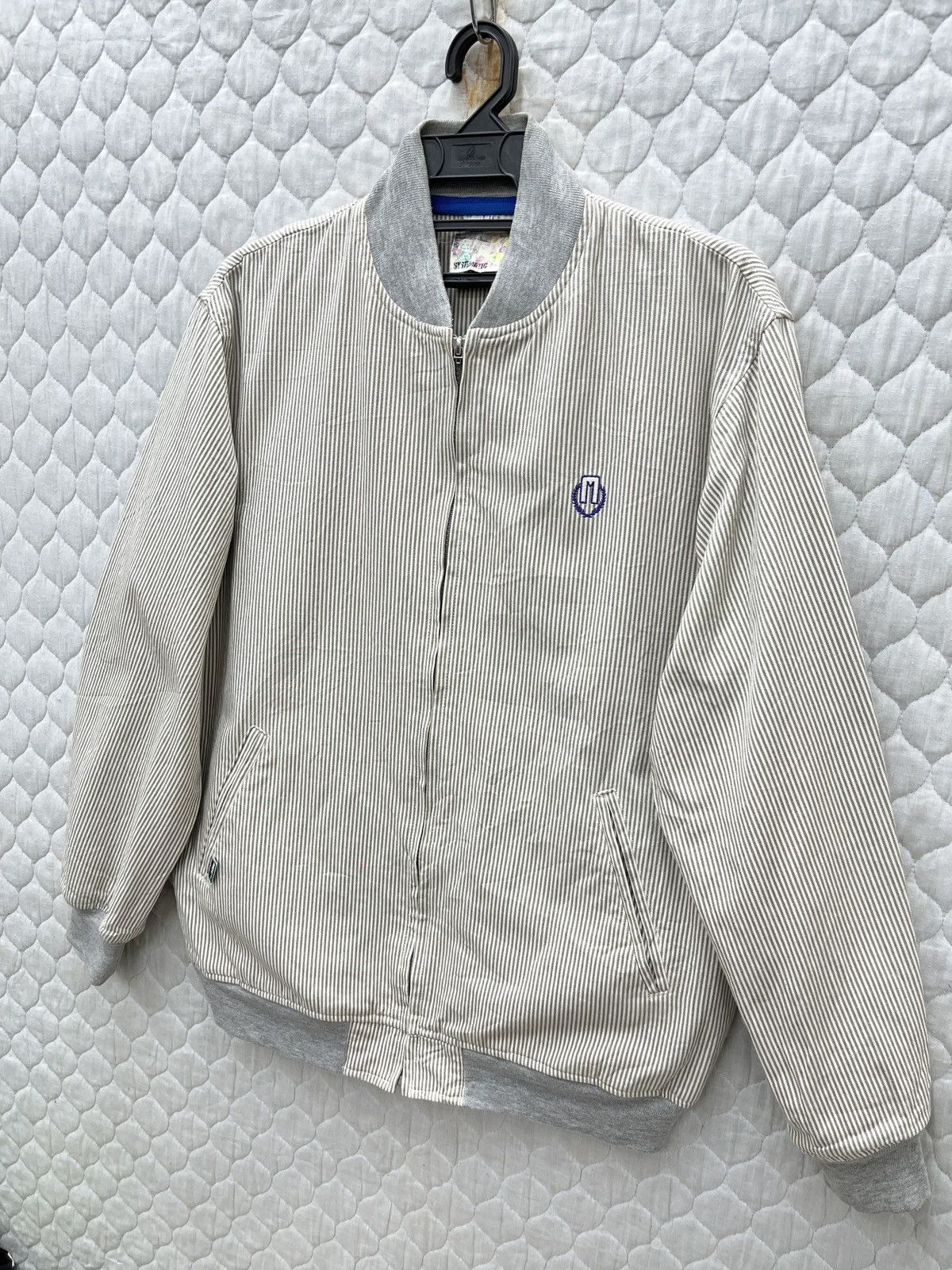 Japanese Brand 🔥🔥🔥ARCHIVE MACKDADDY HIKORY STRIPE BOMBER LIGHT JACKET Size US M / EU 48-50 / 2 - 3 Thumbnail