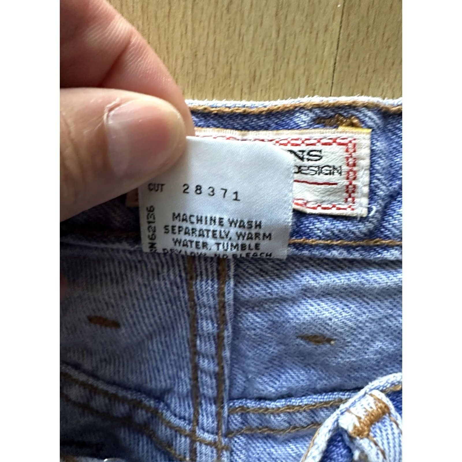 Guess VINTAGE GUESS Denim Jeans 80s Size 30 Blue In USA 1980s Mens Boys Size 29" - 8 Thumbnail