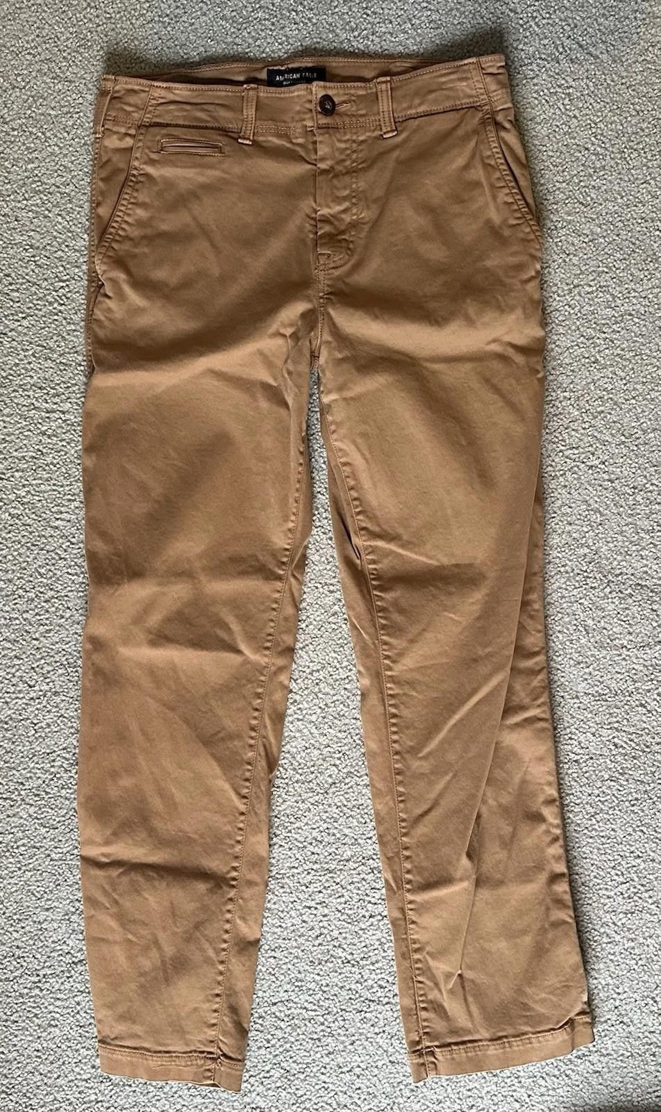 American Eagle Outfitters American Eagle Khaki Pants - Men’s 31x32 Straight - Brown Size US 31 - 1 Thumbnail