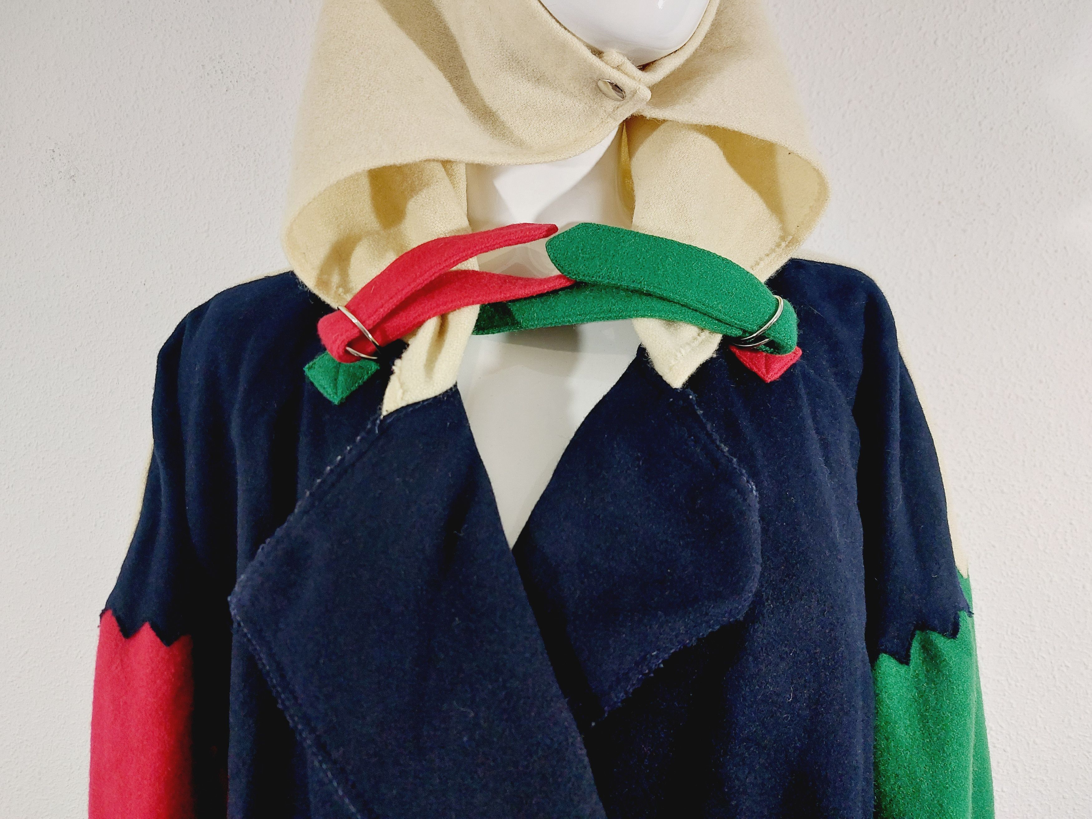 Jean Charles De Castelbajac Jean Charles de Castelbajac JCDC 1980s wool color coat Size US S / EU 44-46 / 1 - 6 Thumbnail