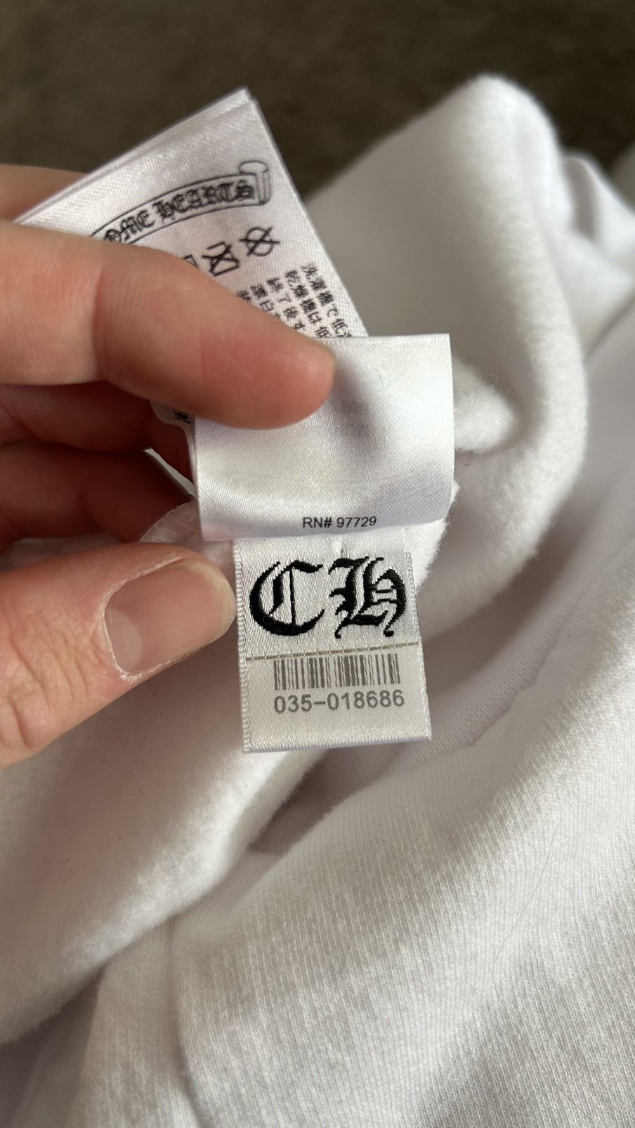Chrome Hearts Chrome Hearts White Vertical Logo Hoodie Size US M / EU 48-50 / 2 - 14 Thumbnail