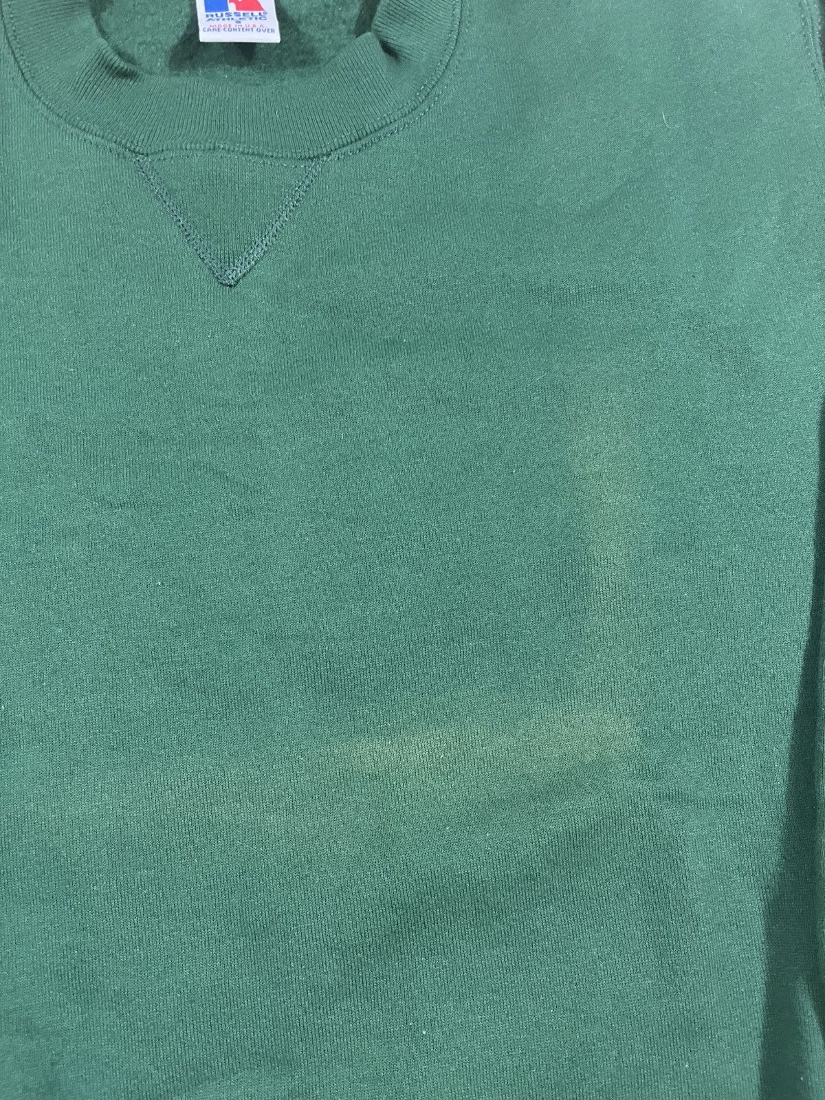 Russell Athletic Vintage 90s Russell Athletic Faded Green Crewneck Sweatshirt Size US S / EU 44-46 / 1 - 3 Thumbnail