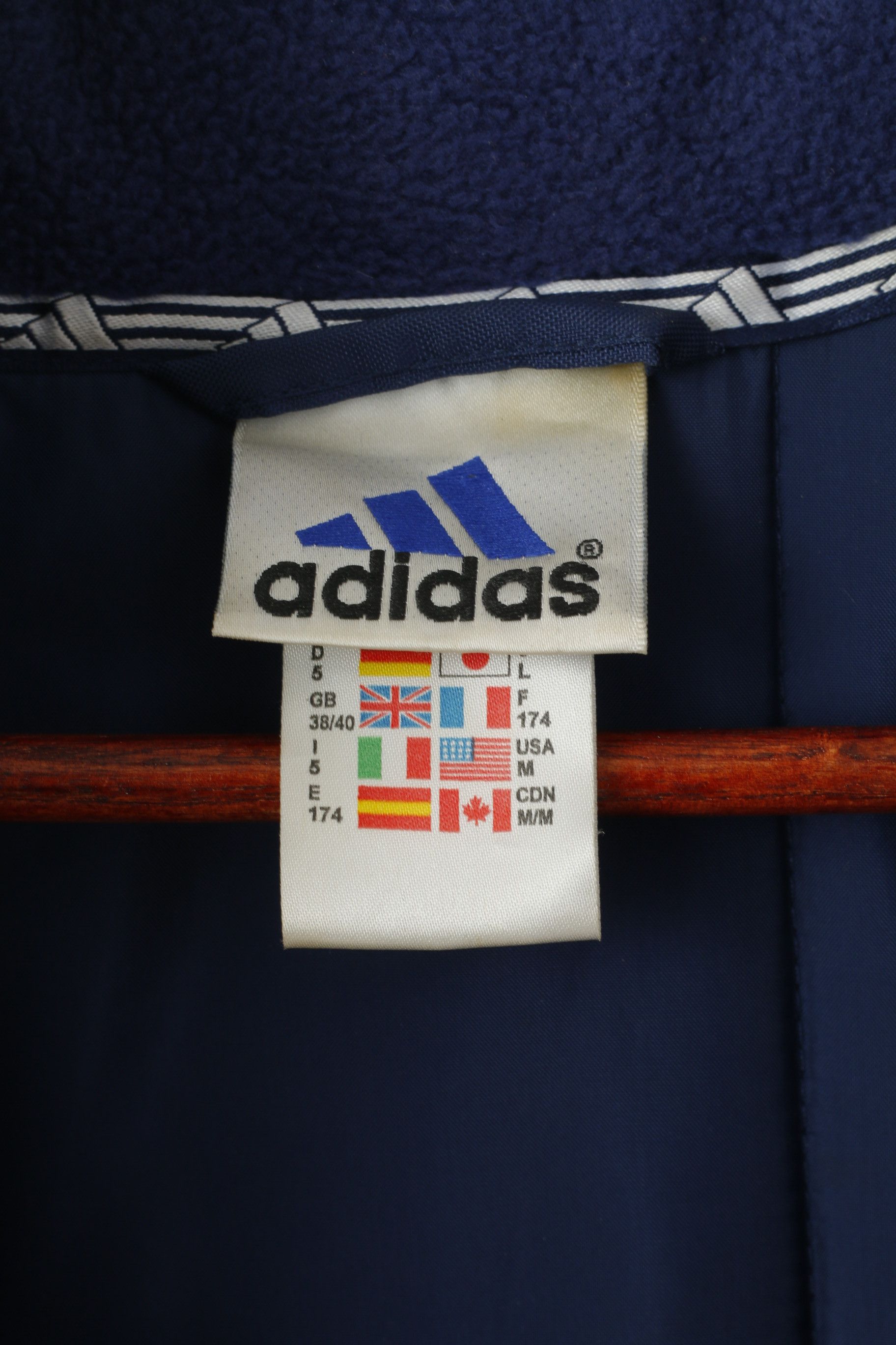 Adidas Adidas Men M 174 Jacket Blue Vintage 1087 Size US M / EU 48-50 / 2 - 4 Thumbnail